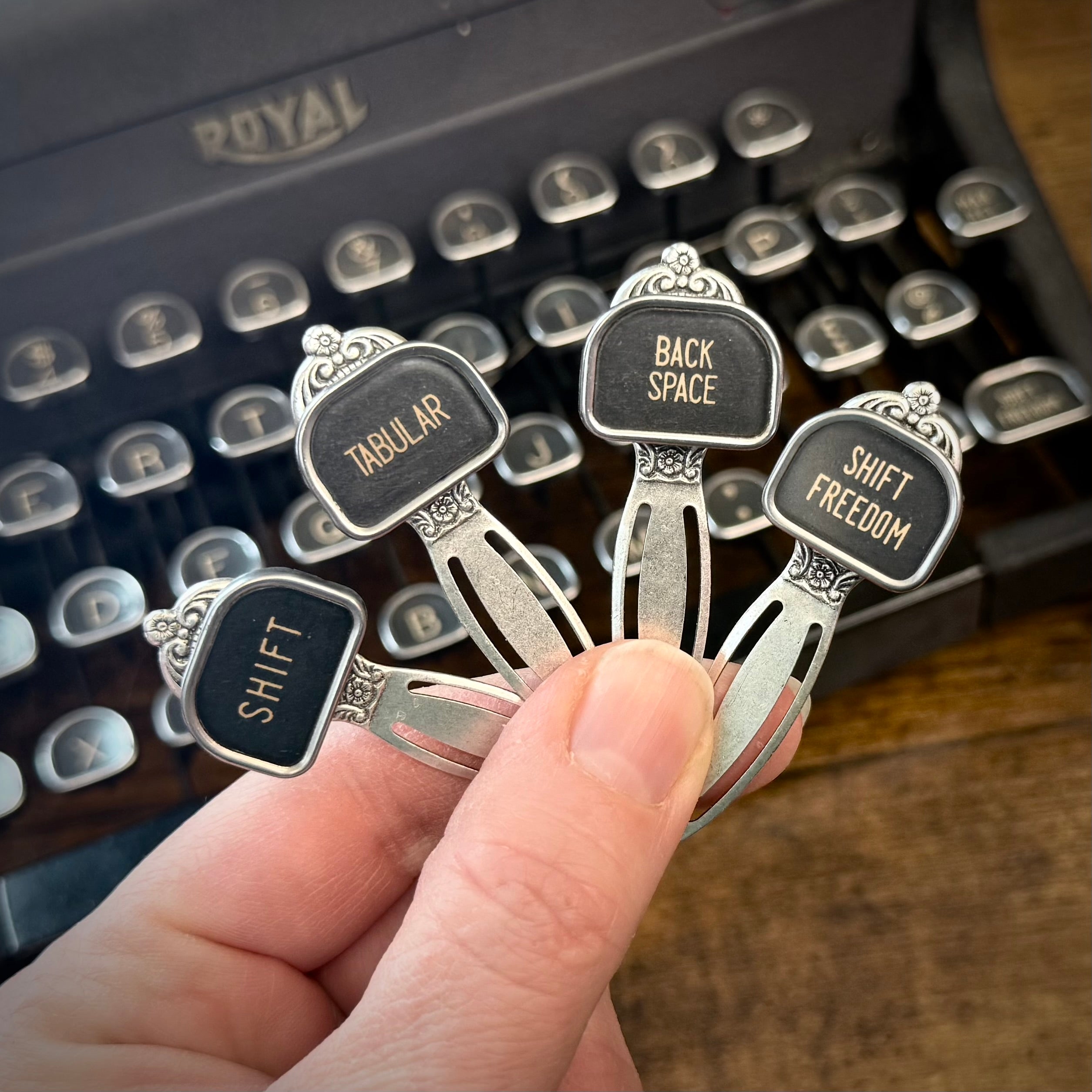 Large Typewriter Key Bookmark
