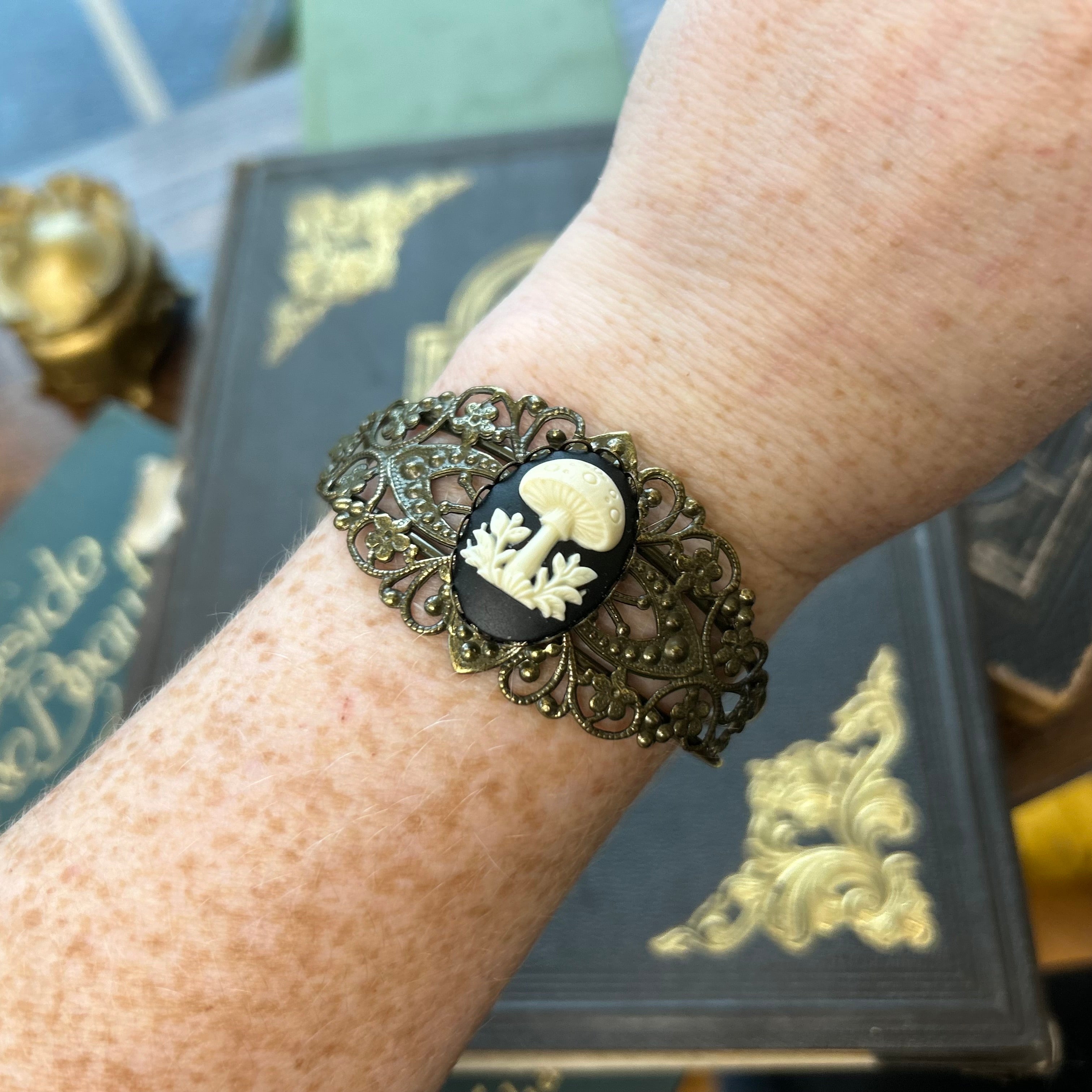 Mushroom Cameo Bracelet