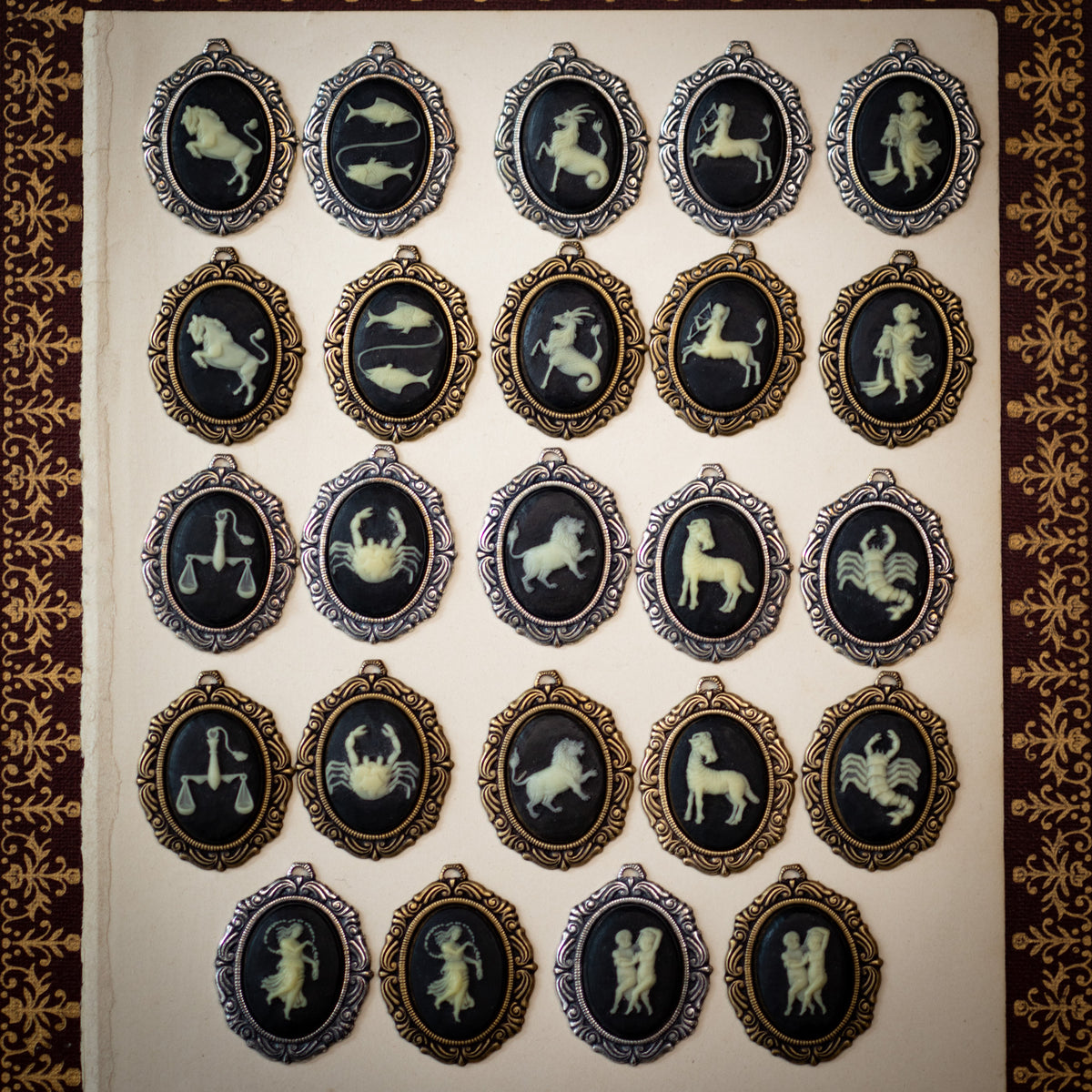 Zodiac Cameo Necklaces - Pick a Sign