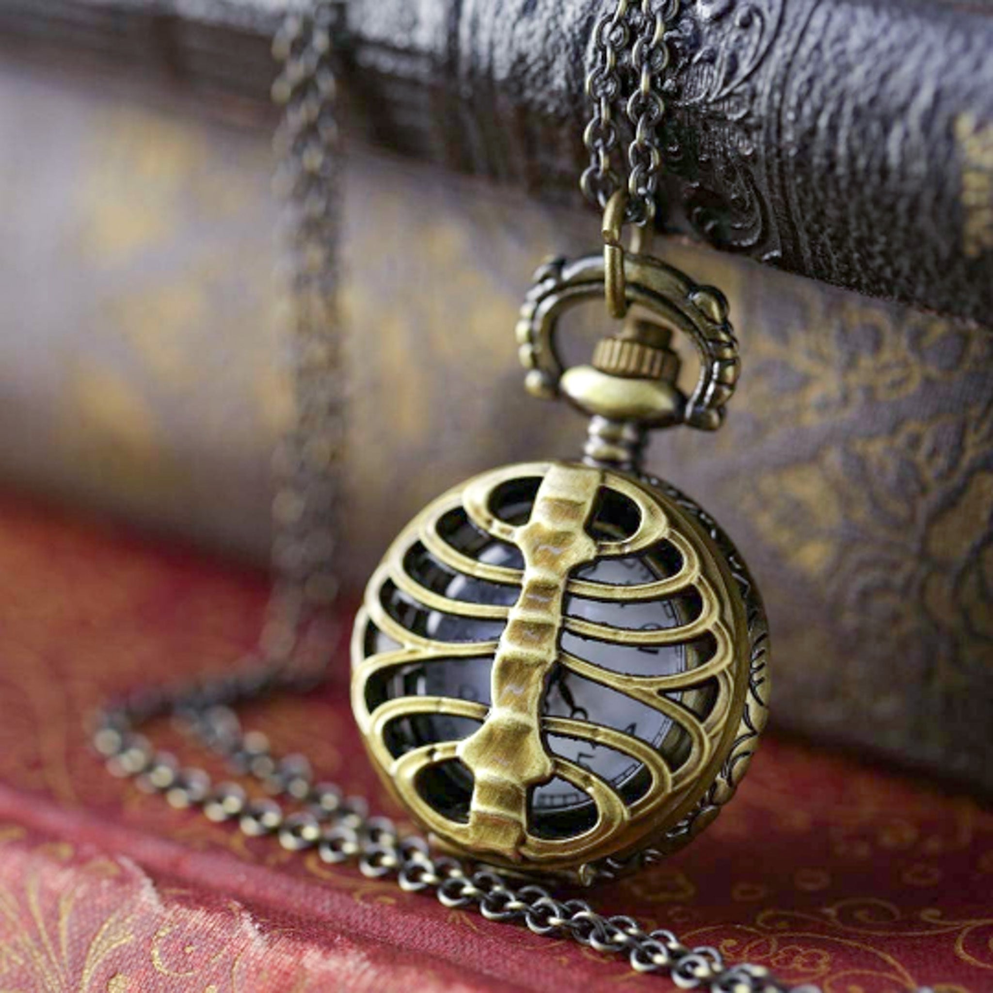 Ribcage Watch Necklace
