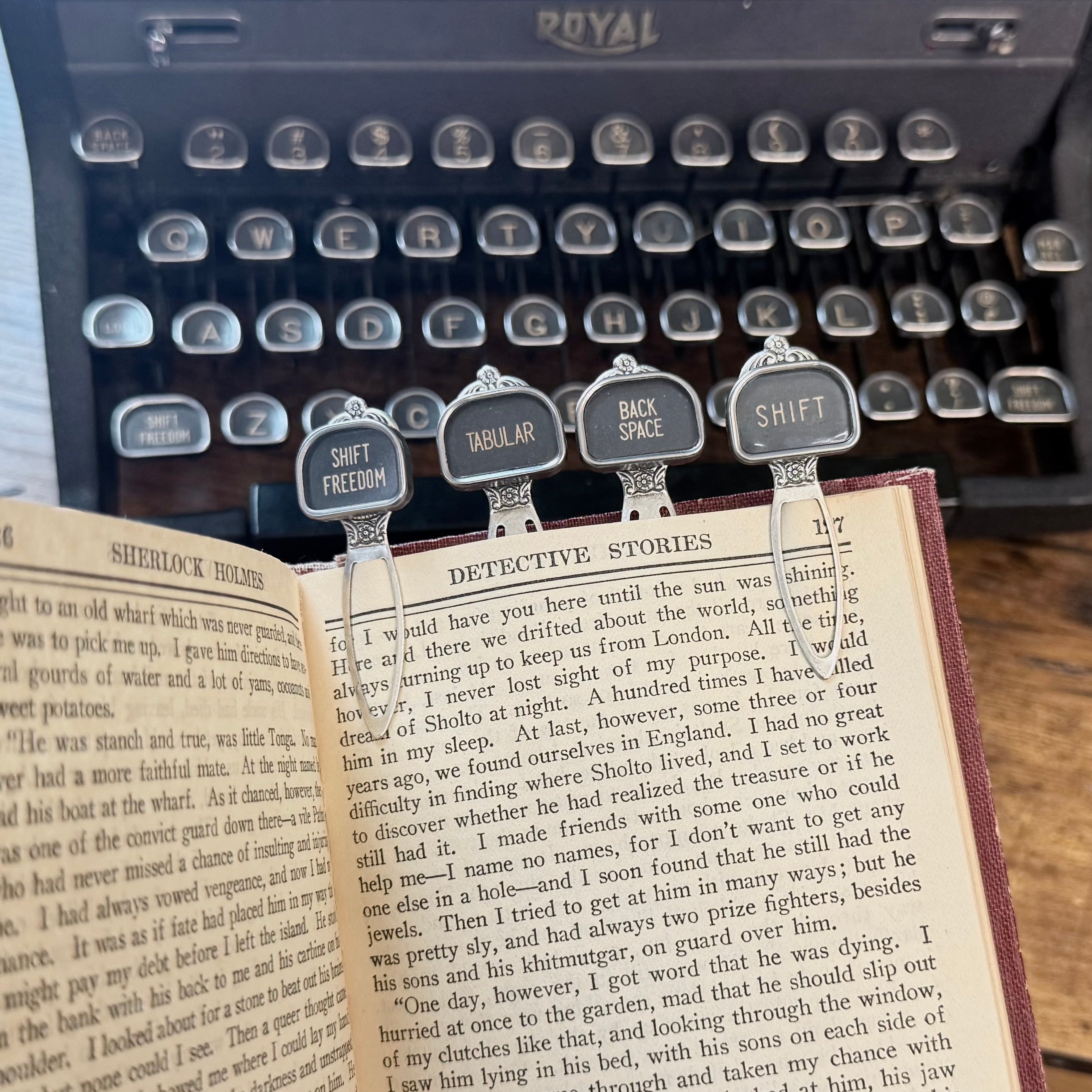 Large Typewriter Key Bookmark