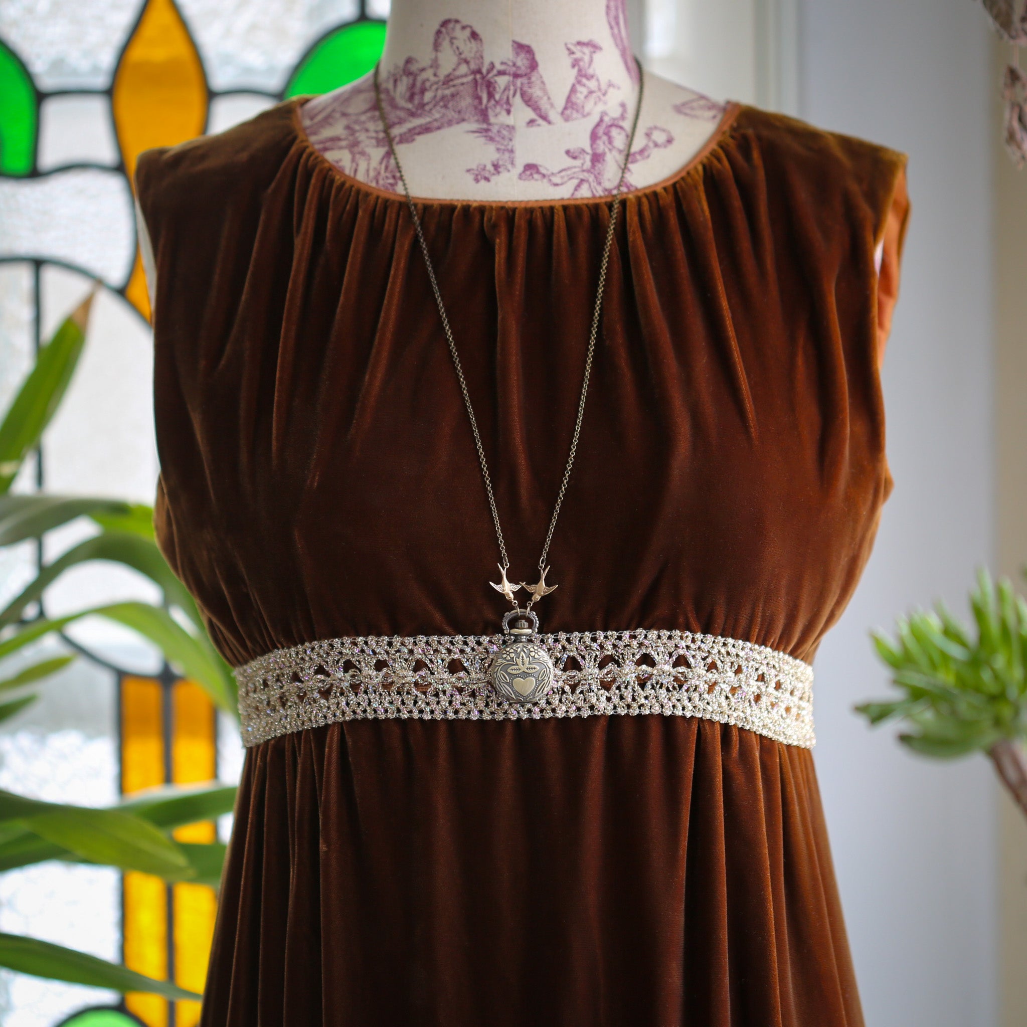 Heart Watch Pendant Necklace