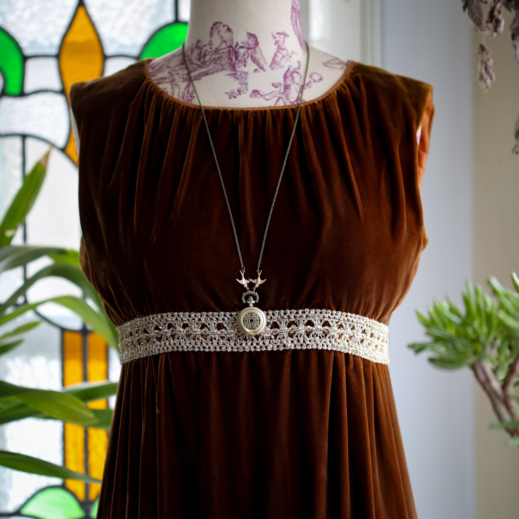 Celestial Pocket Watch Necklace