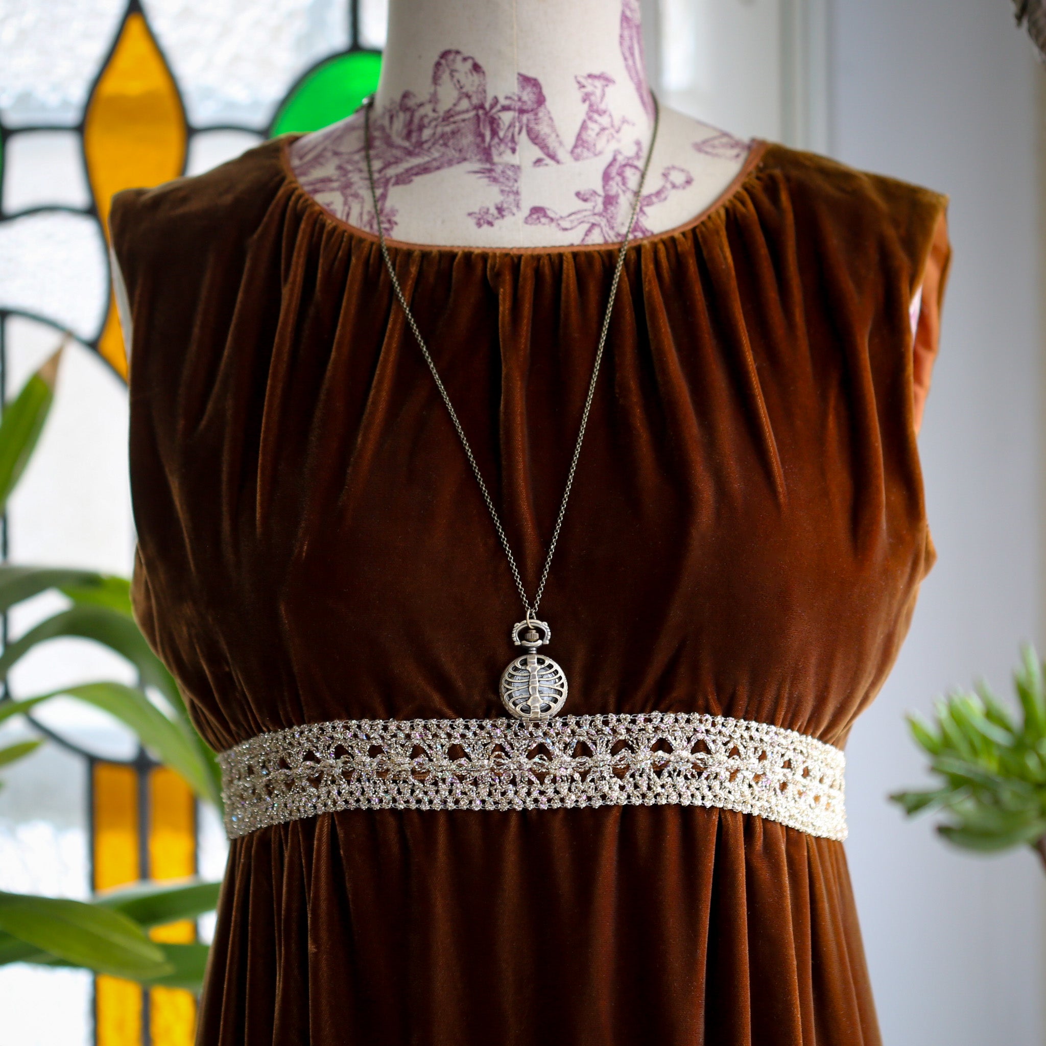 Ribcage Watch Necklace