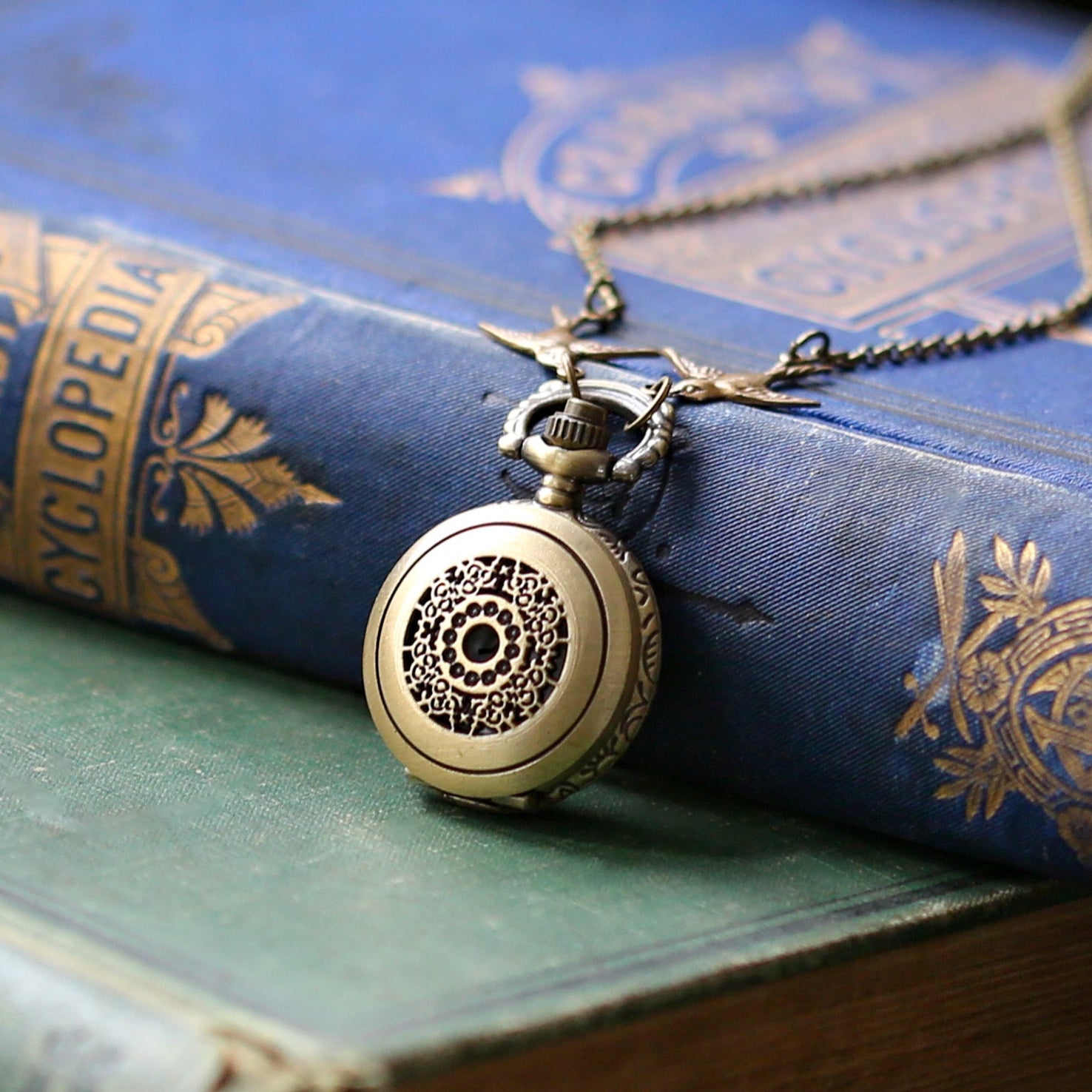 Celestial Pocket Watch Necklace