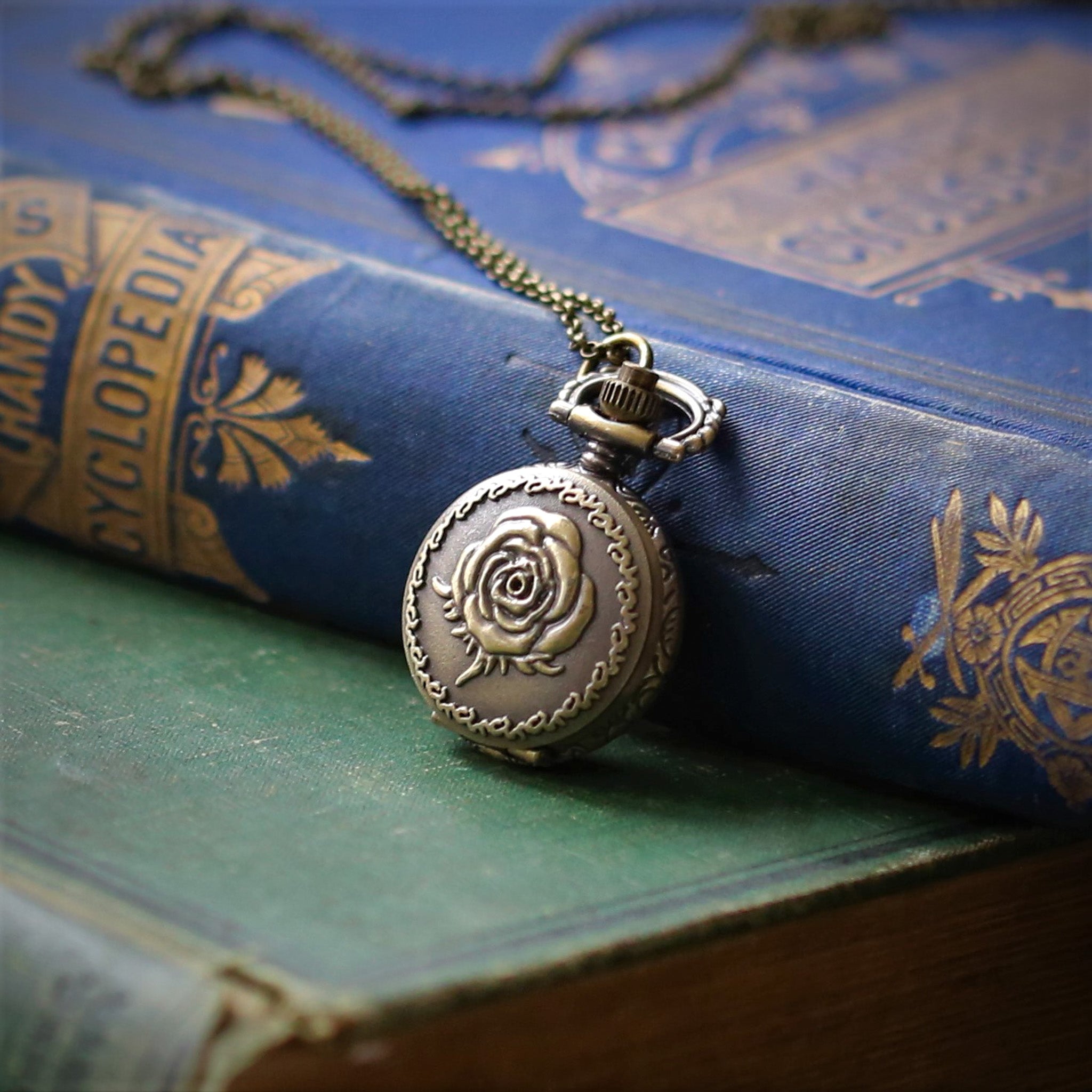 Rose Watch Necklace