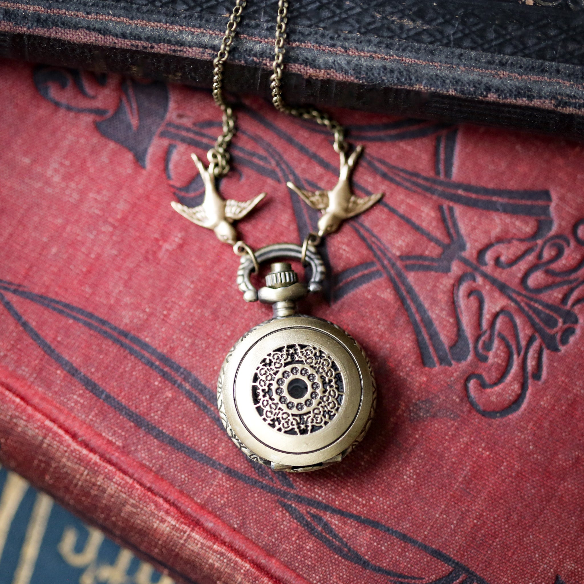 Celestial Pocket Watch Necklace