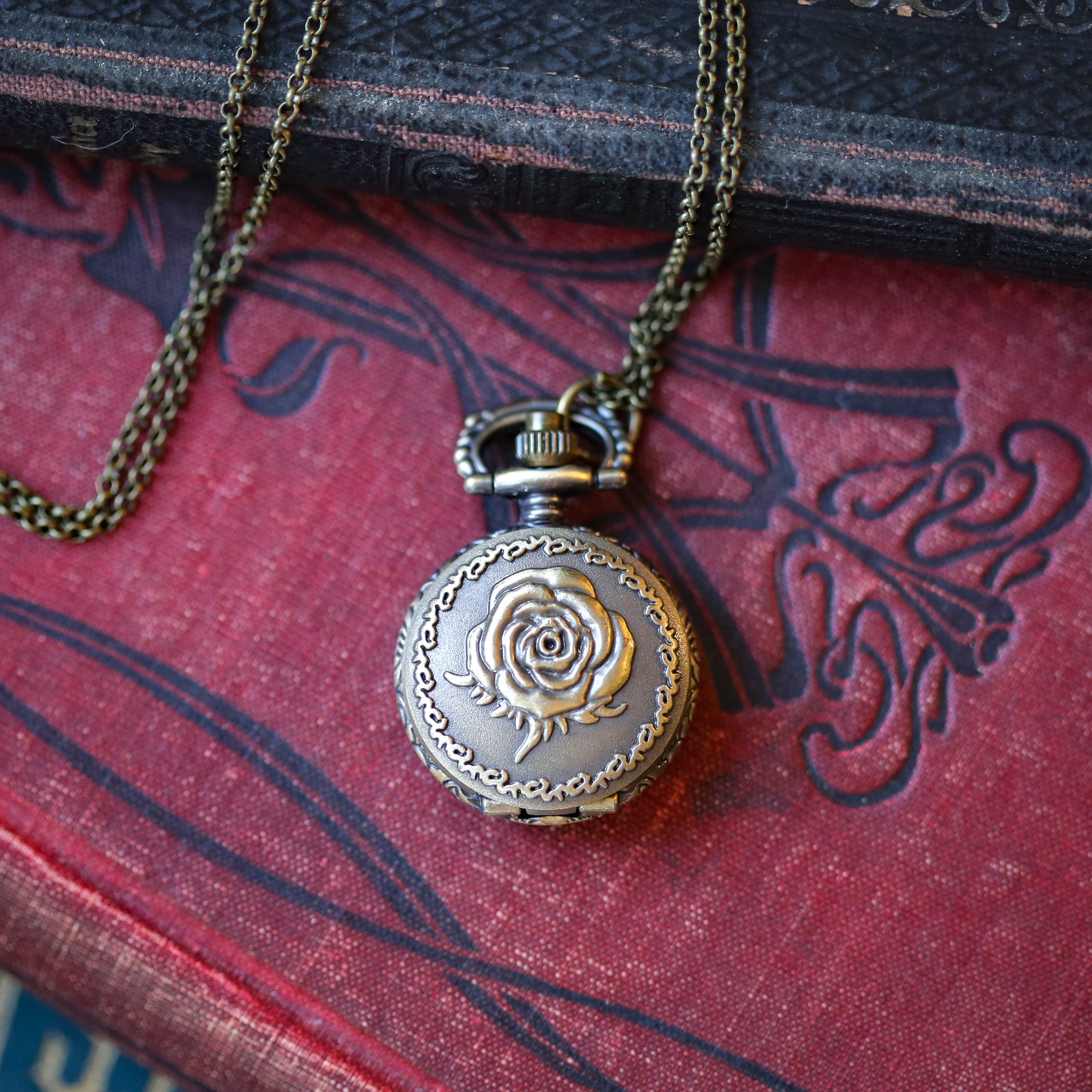 Rose Watch Necklace