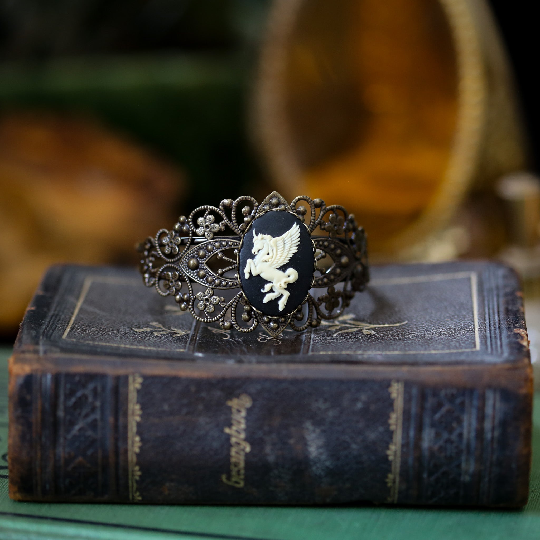 Pegasus Cameo Bracelet Cuff