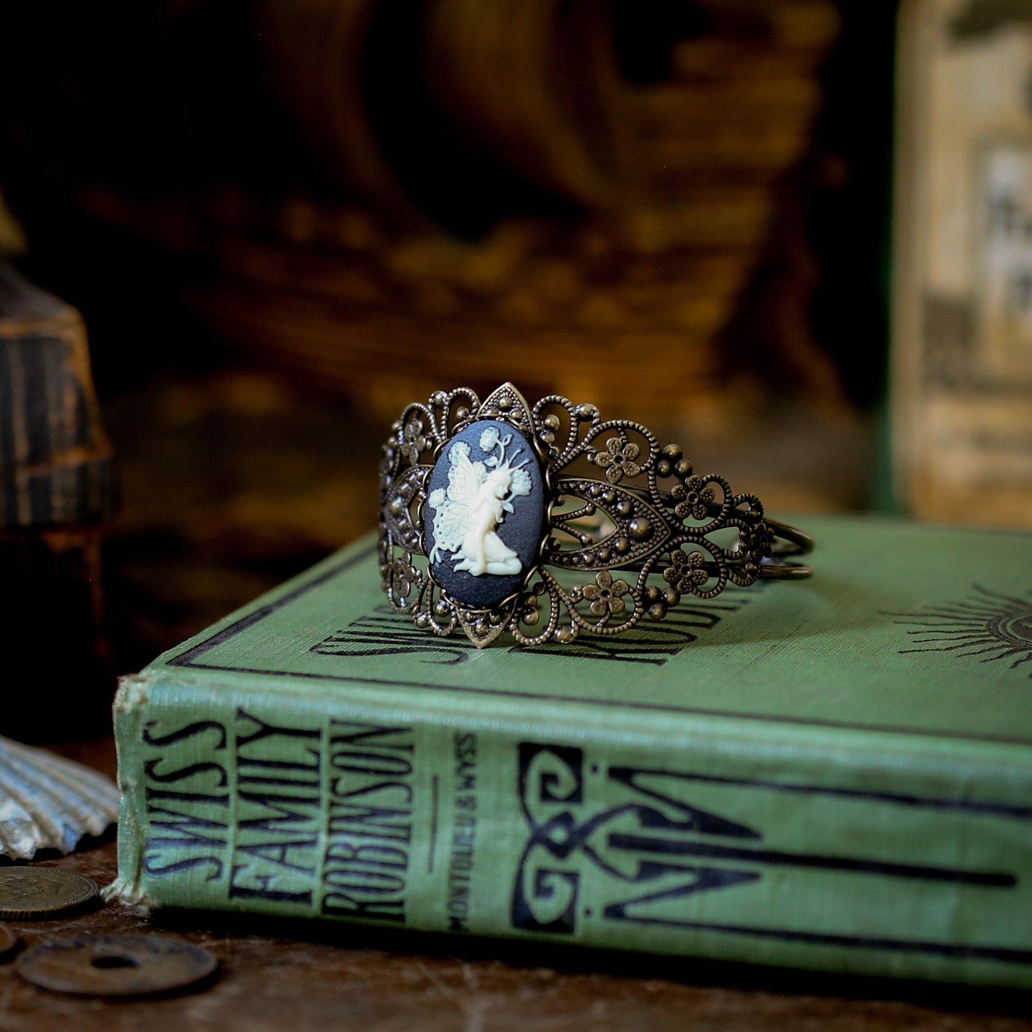 Fairy Cameo Bracelet Cuff