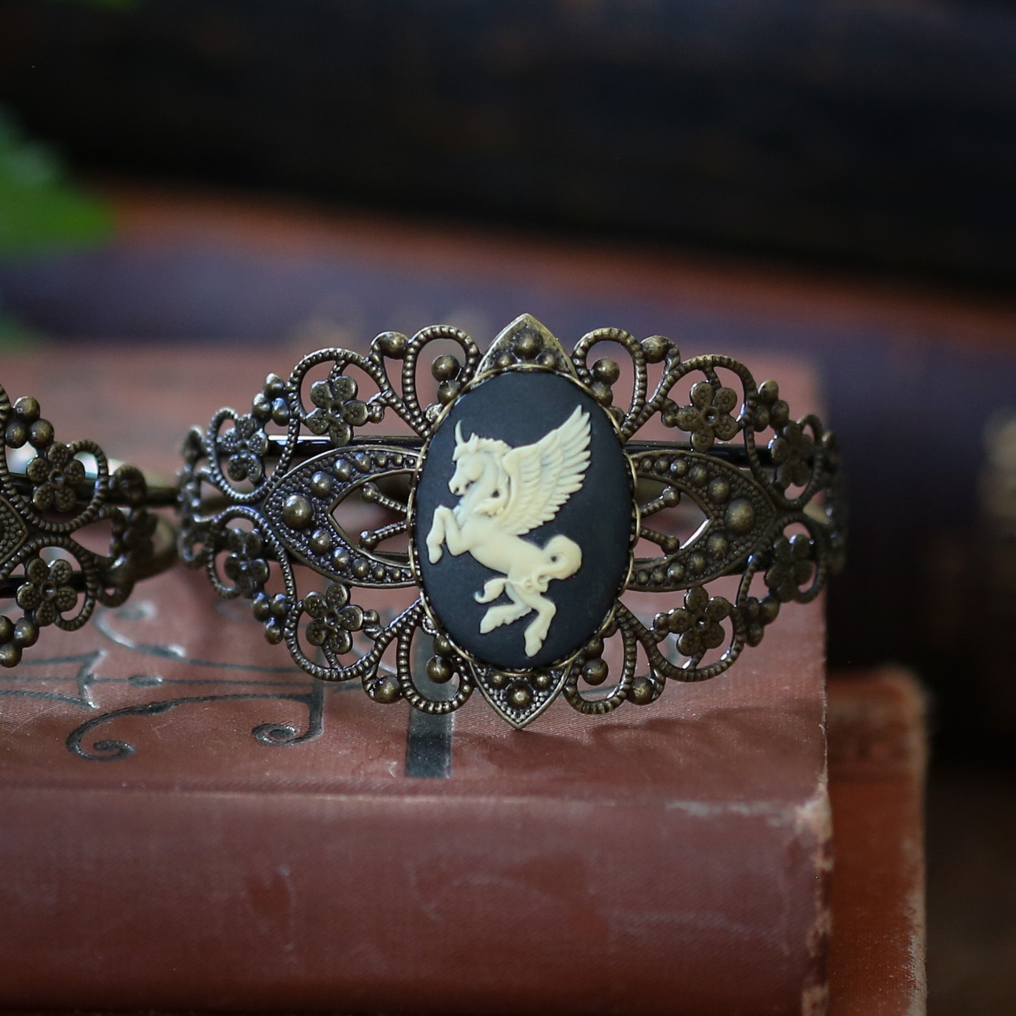 Pegasus Cameo Bracelet Cuff