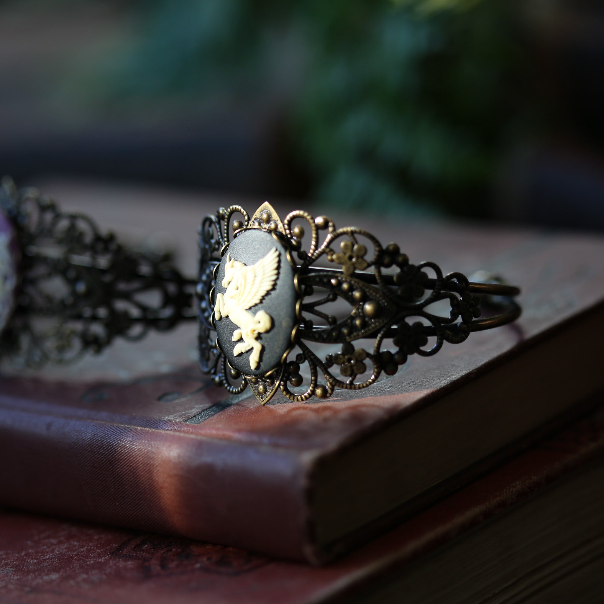 Pegasus Cameo Bracelet Cuff