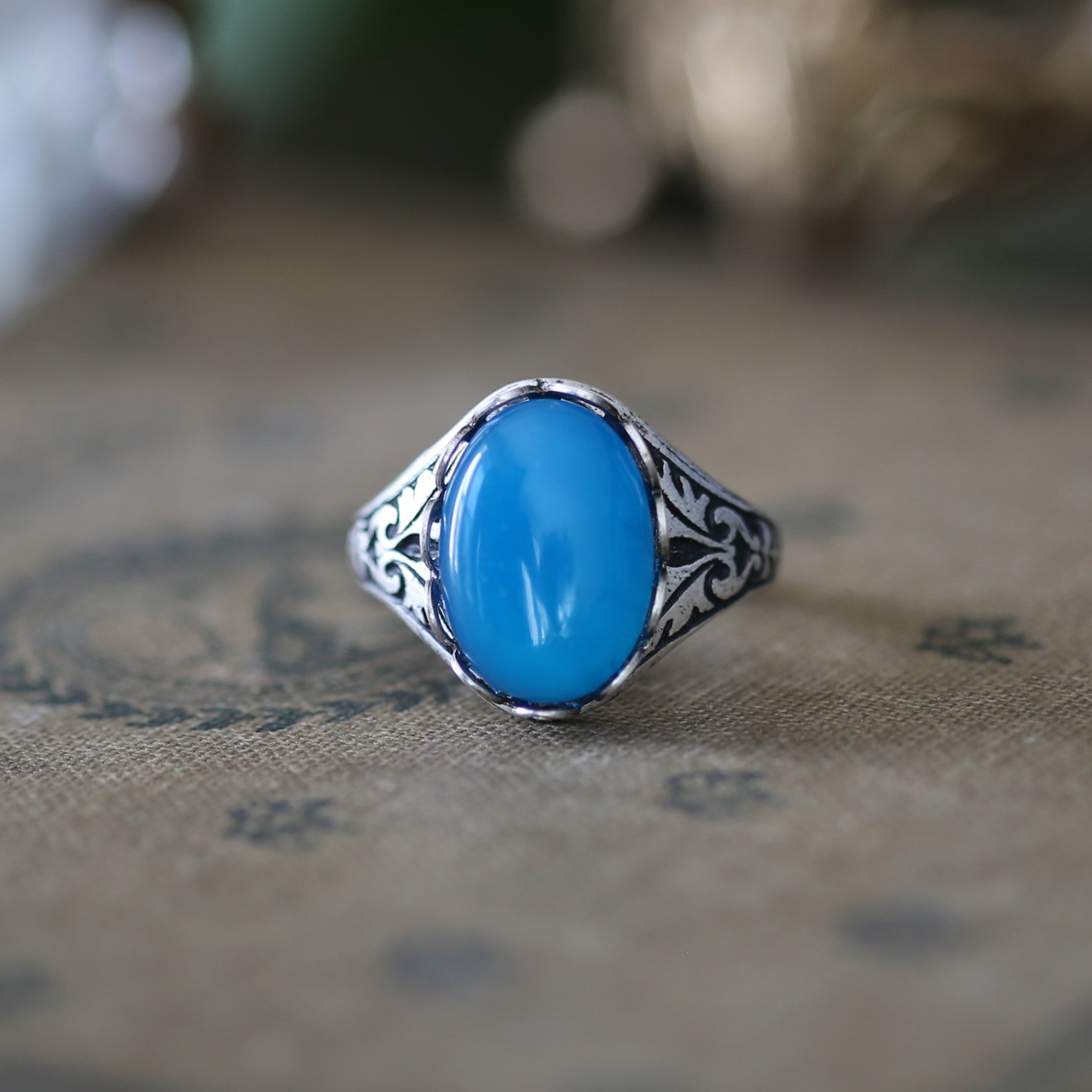 Stone Ring - Blue
