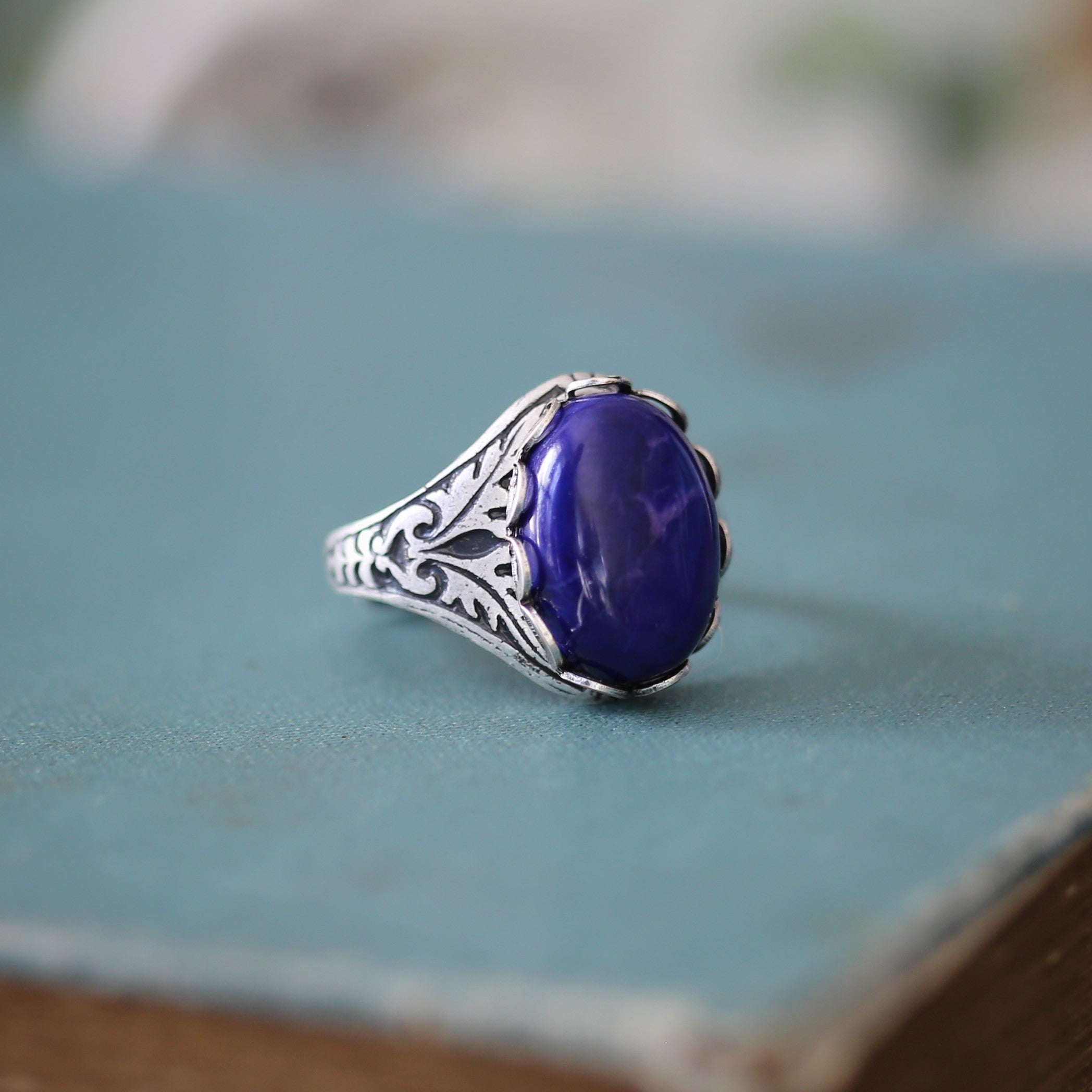 Stone Ring - Blue