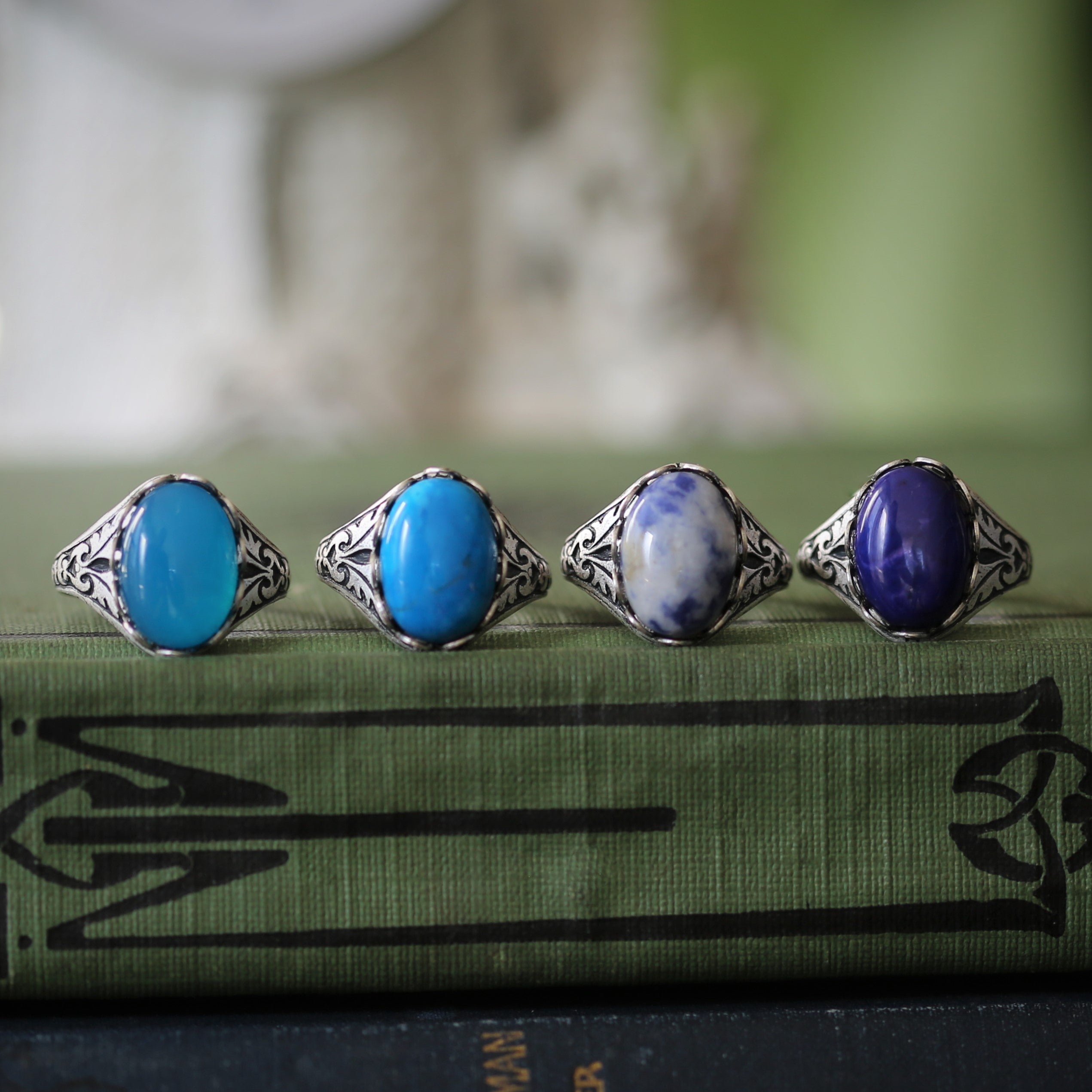 Stone Ring - Blue