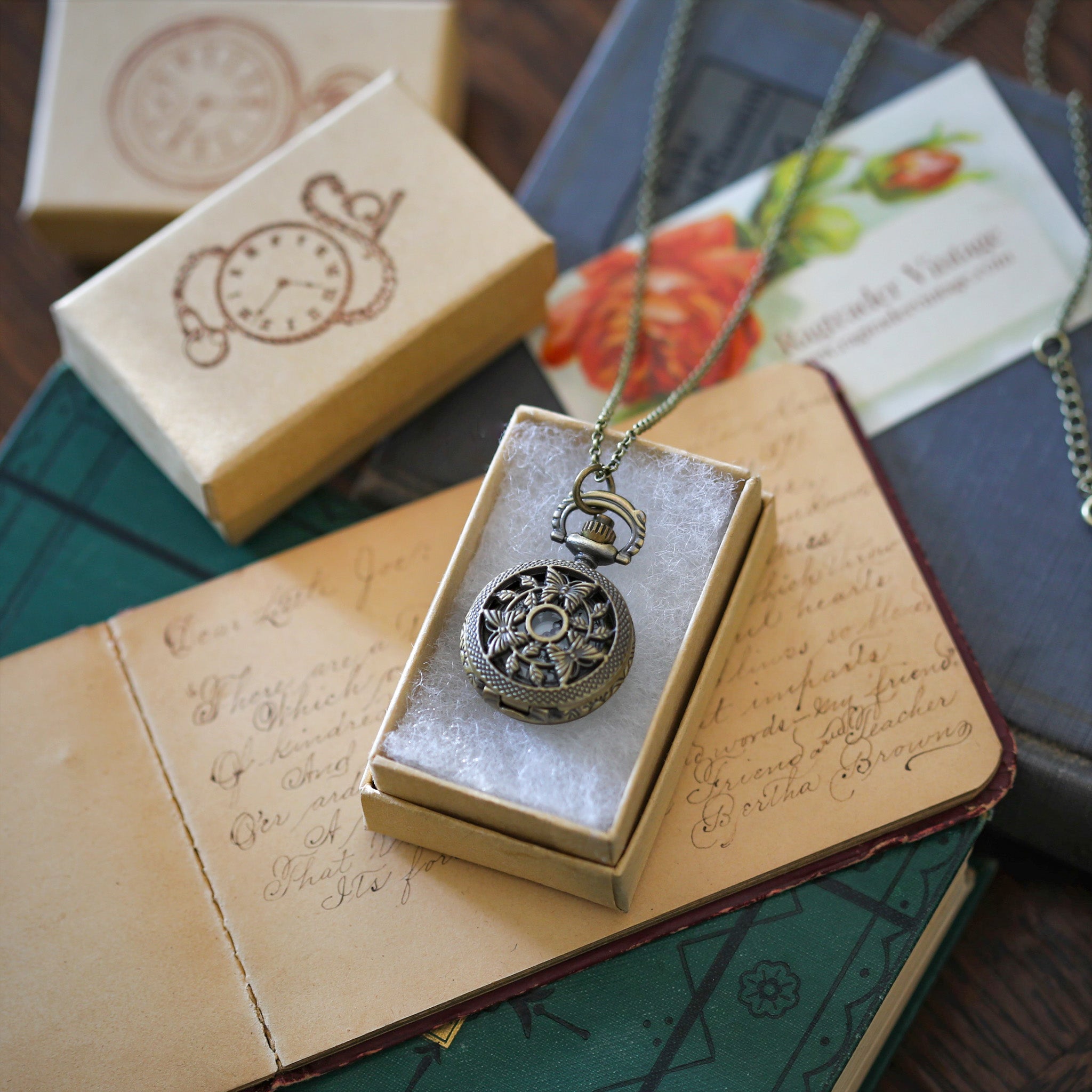 Watch Necklace Butterfly