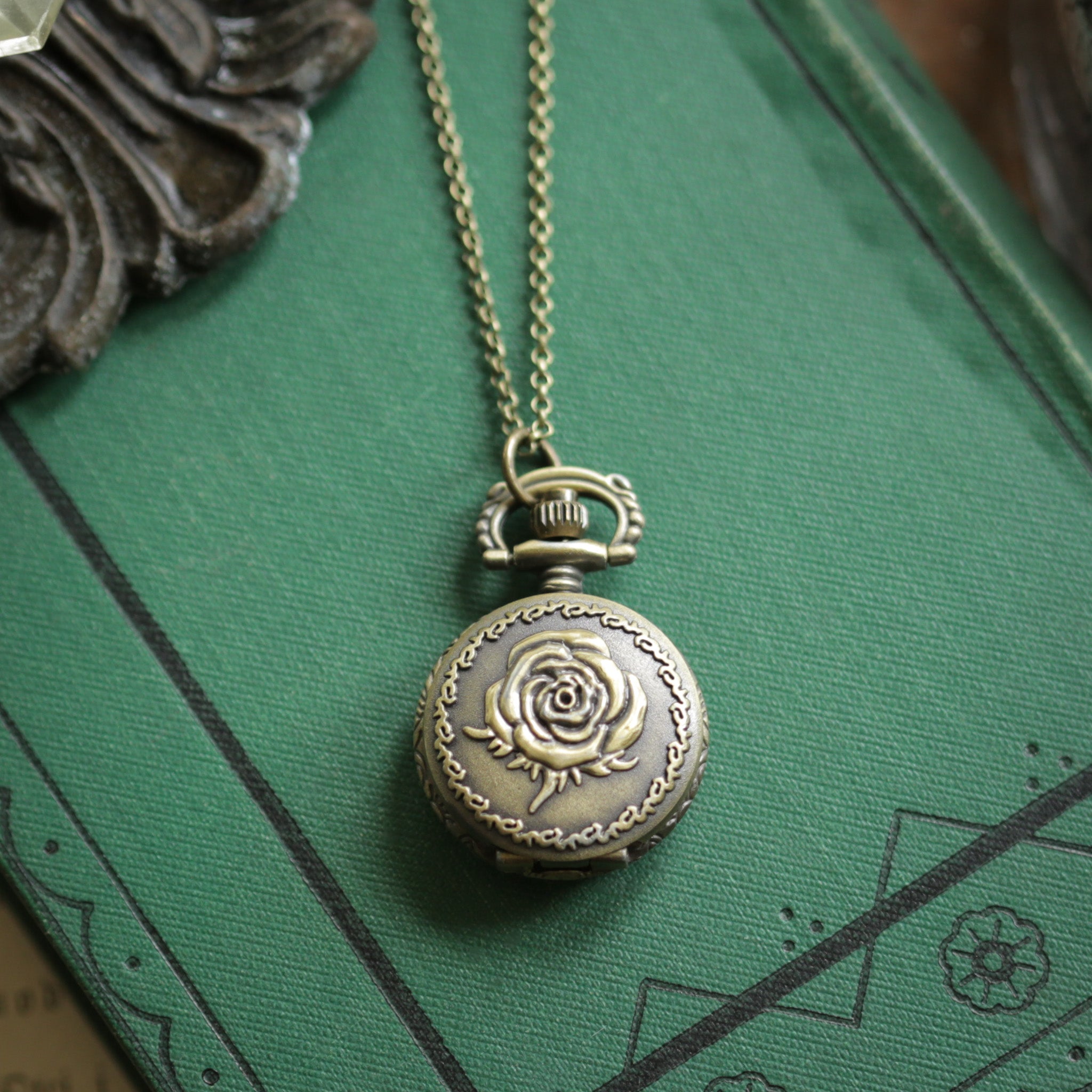 Rose Watch Necklace