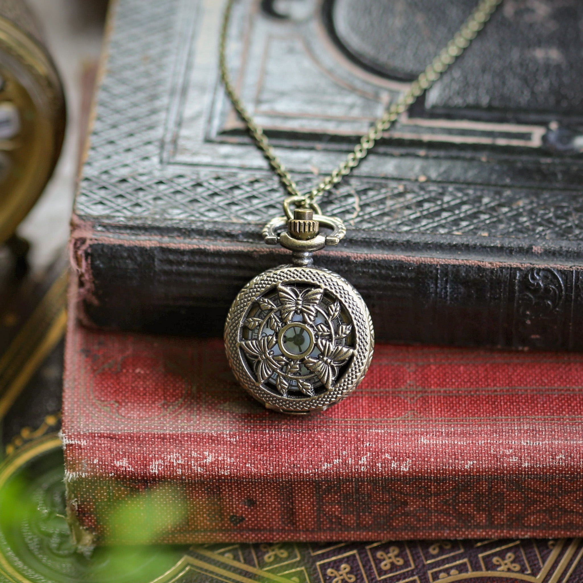 Watch Necklace Butterfly