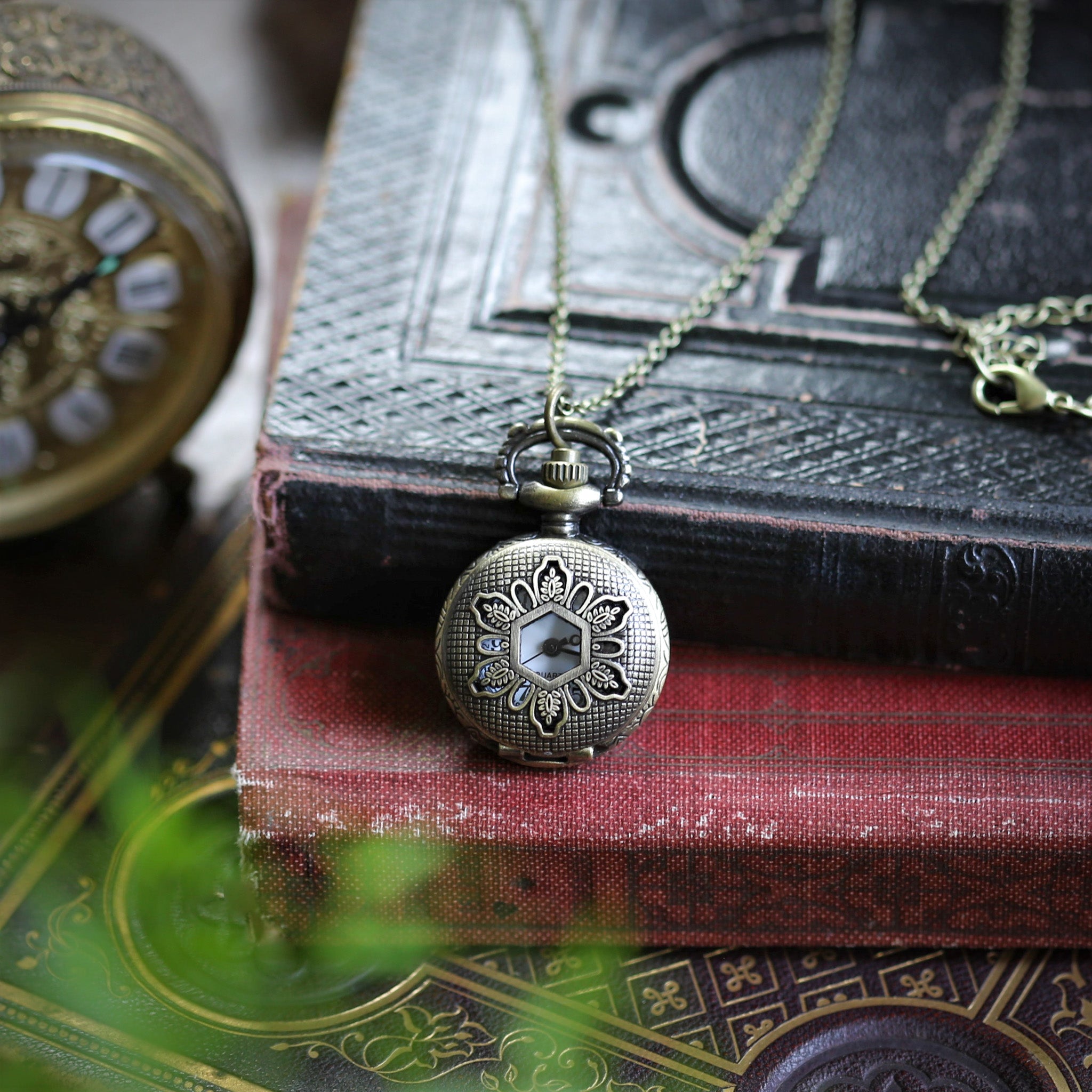 Winter Solstice Snowflake Watch Necklace