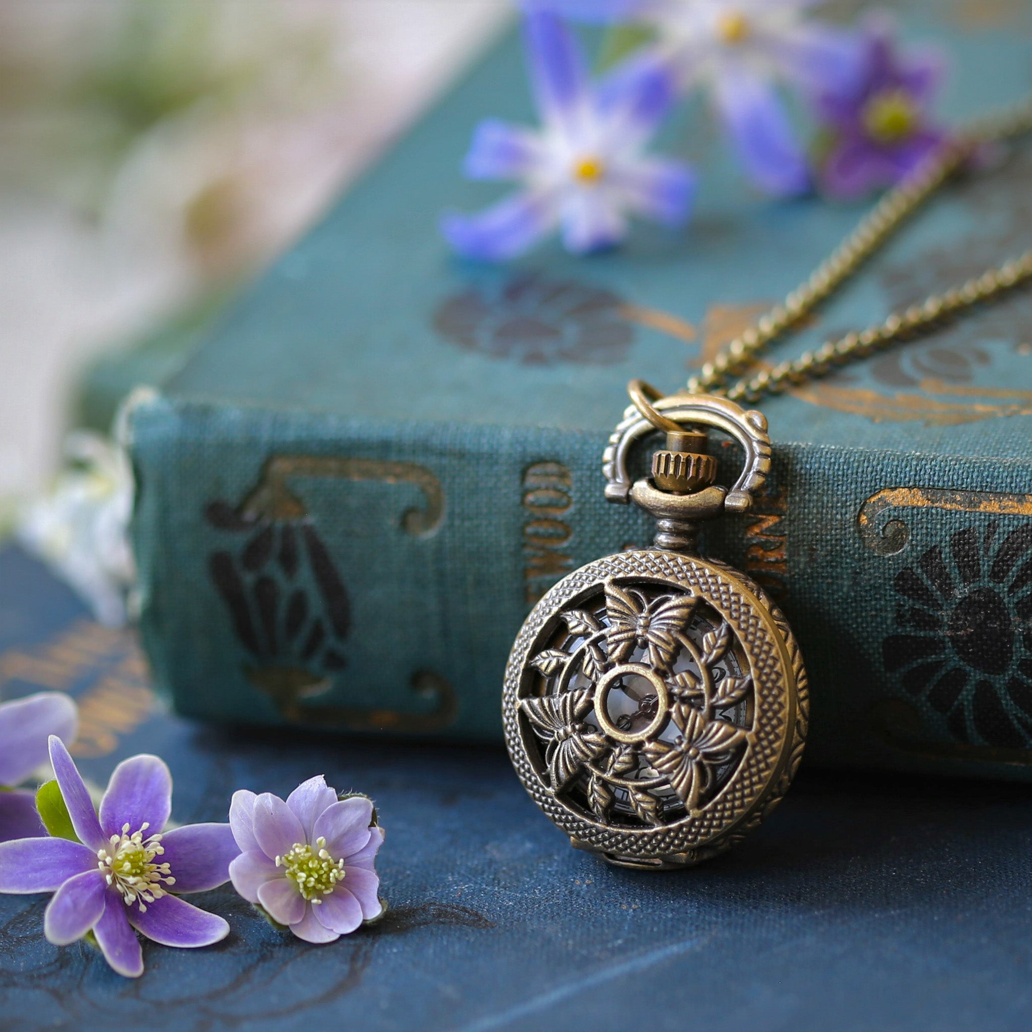 Watch Necklace Butterfly