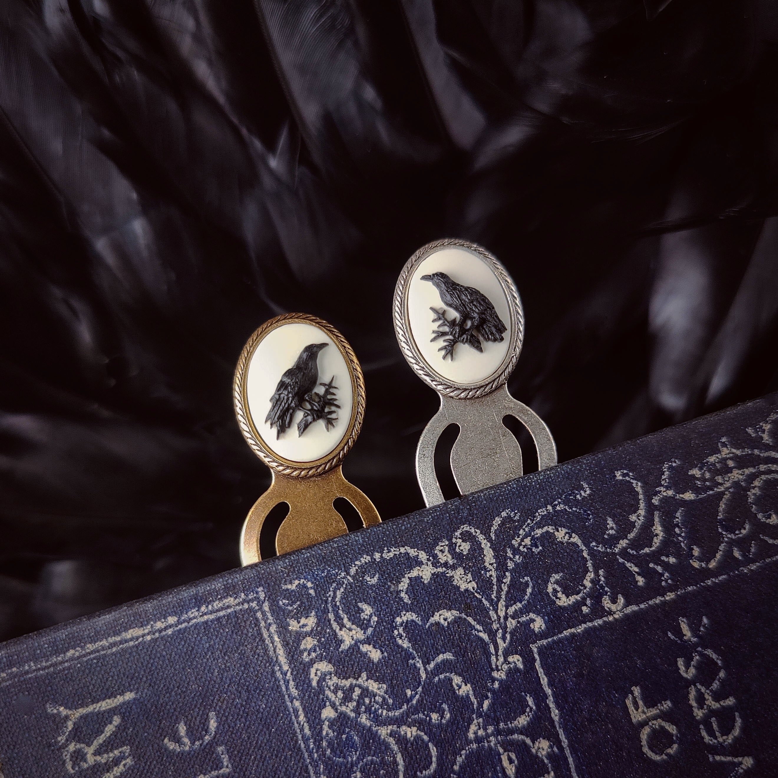 Raven Cameo Bookmark