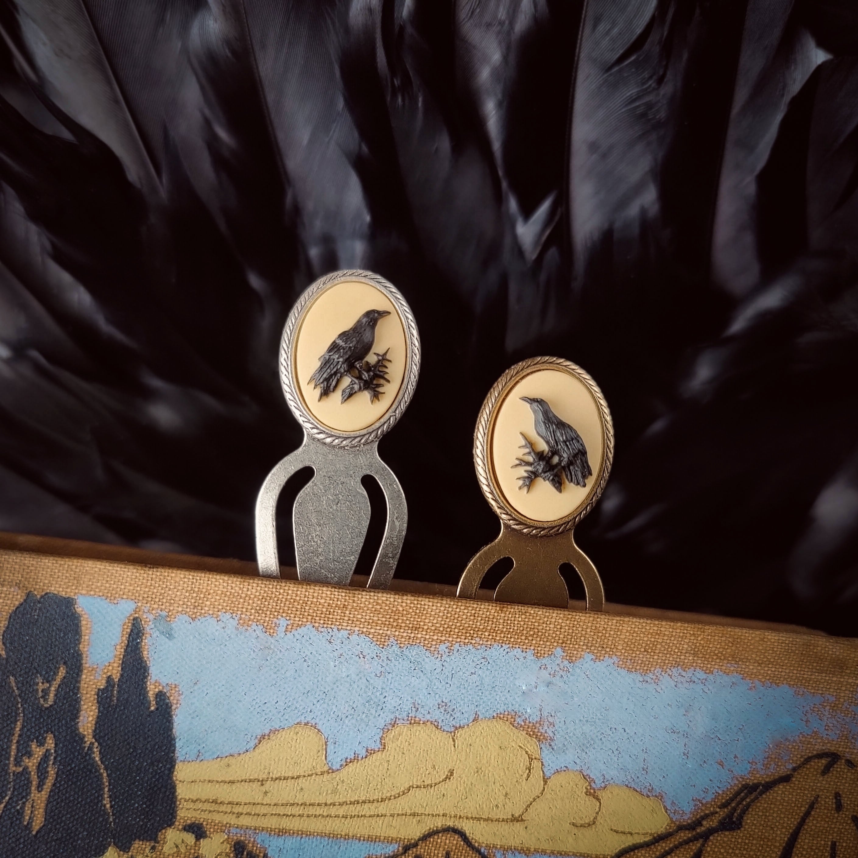 Raven Cameo Bookmark