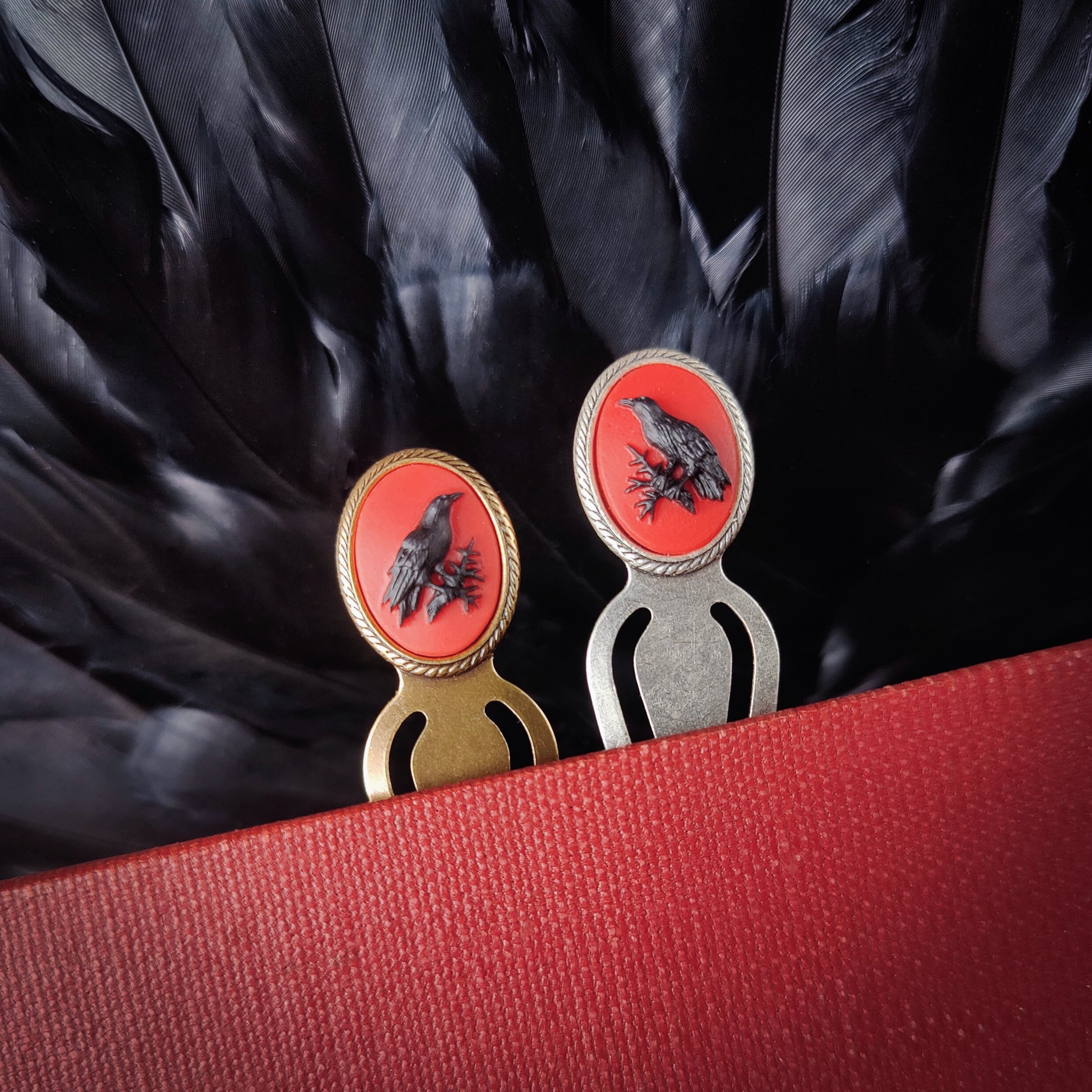 Raven Cameo Bookmark