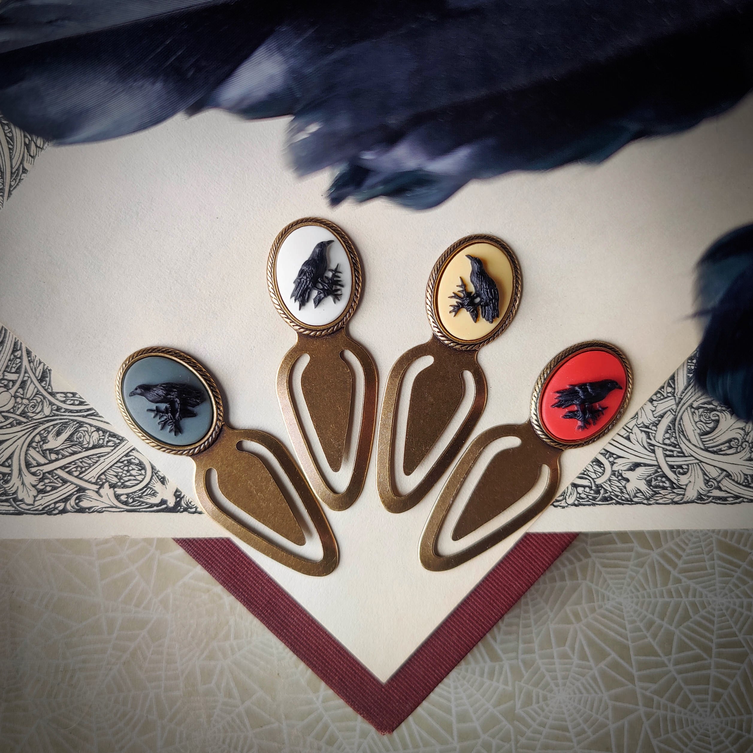 Raven Cameo Bookmark