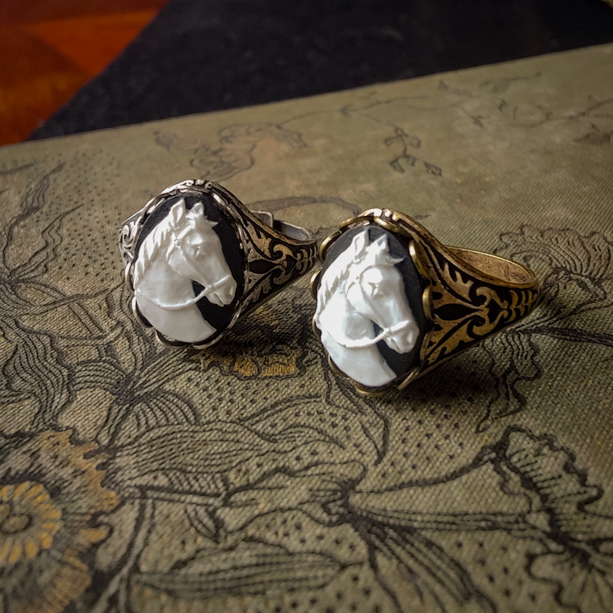 Horse Cameo Ring