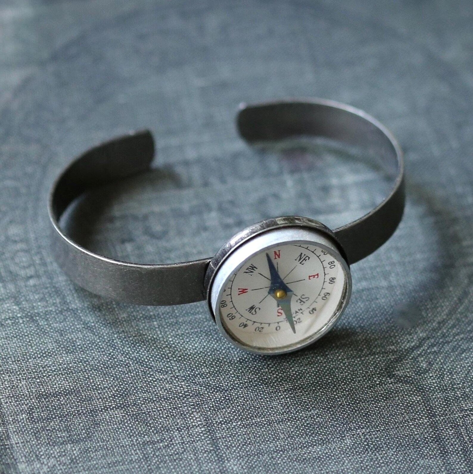 Compass Cuff Bracelet Unisex
