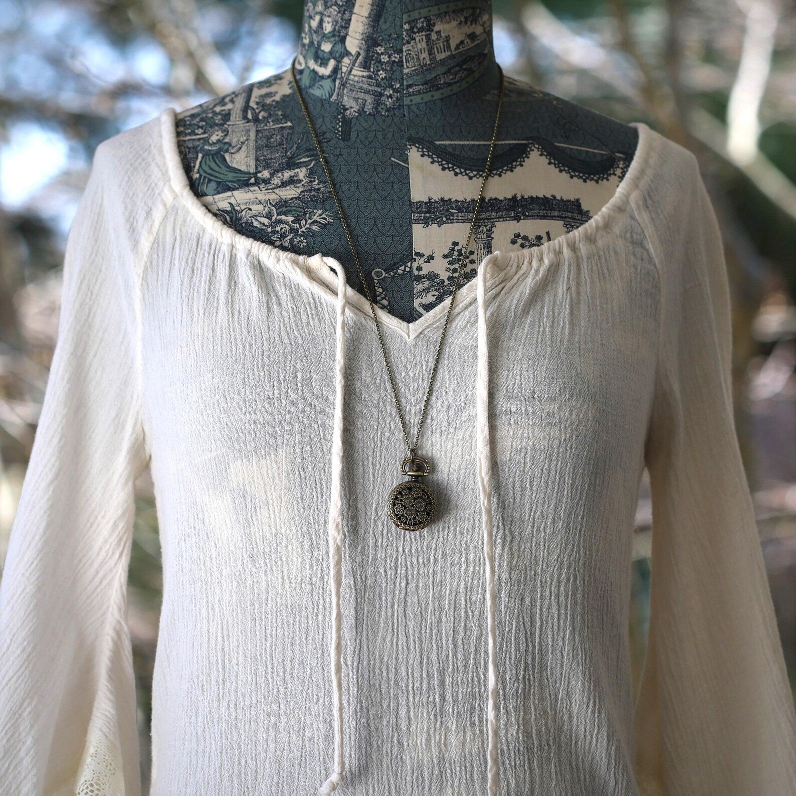 Brass Pocket Watch Pendant