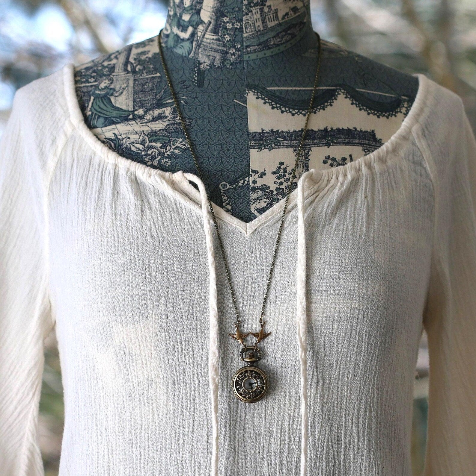 Brass Pocket Watch Pendant