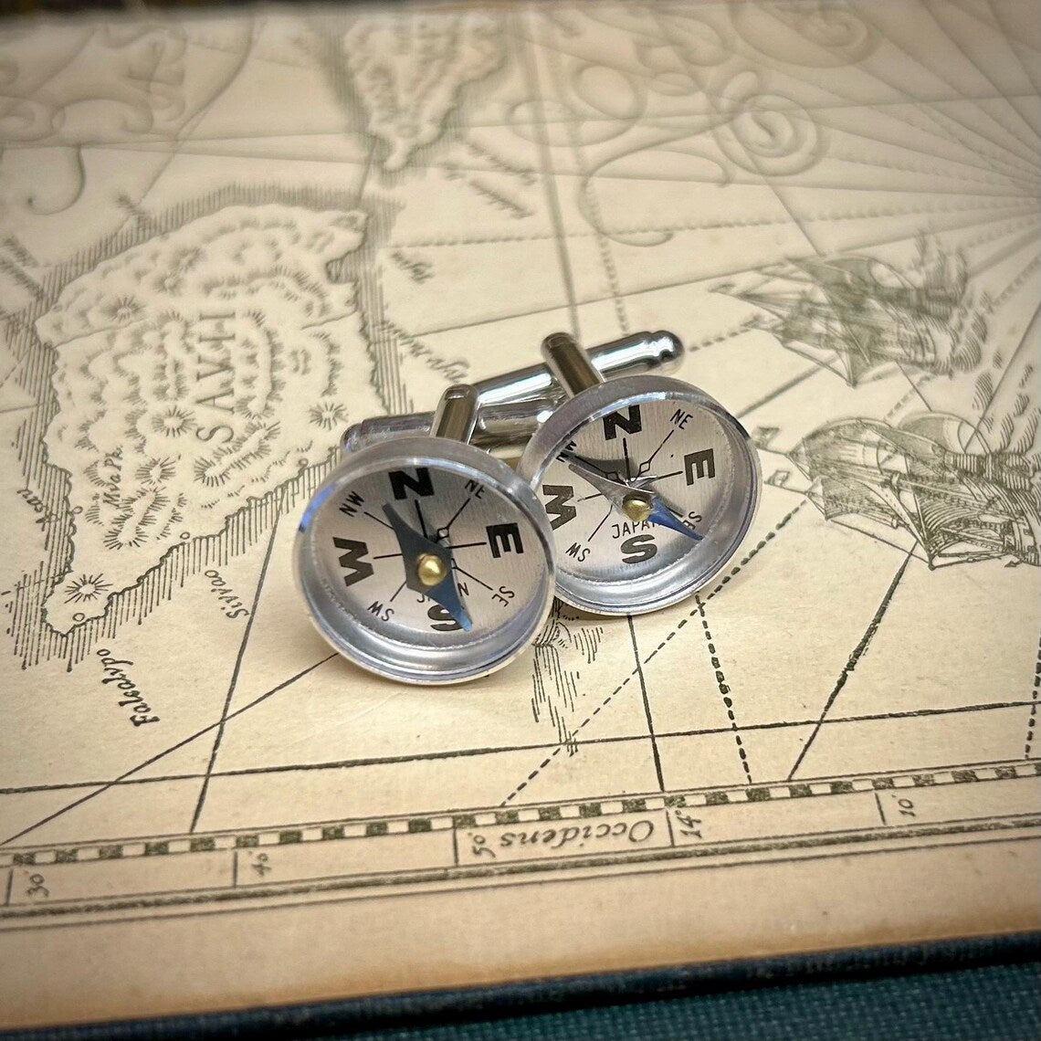 Compass Cuff Links
