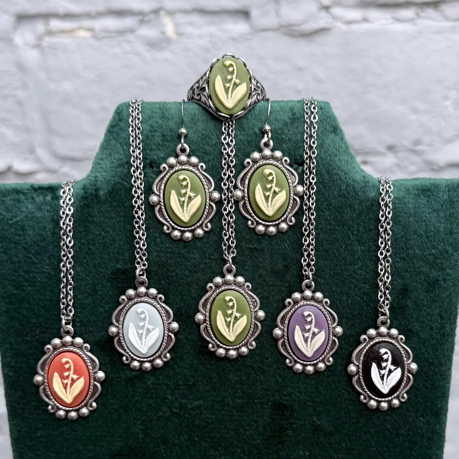 Lily of the Valley Jewelry Set