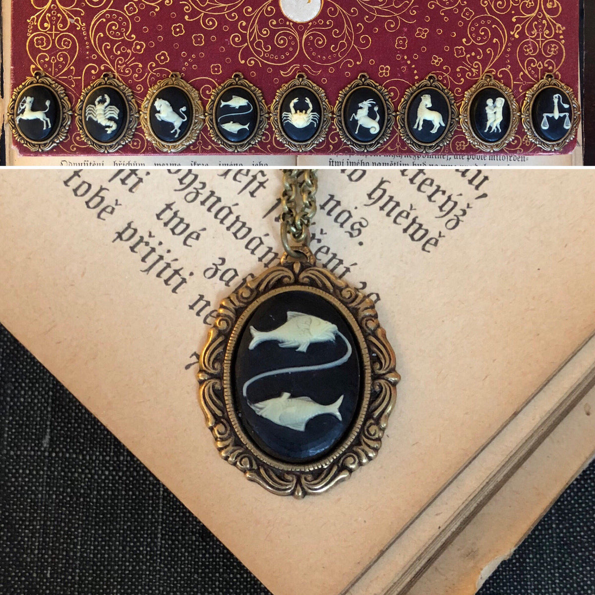 Zodiac Cameo Necklaces - Pick a Sign
