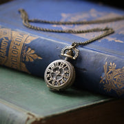 Time Lord Watch Necklace in Antique Brass Finish - Choose Ship, Clock Face, Zodiac or Time Lord