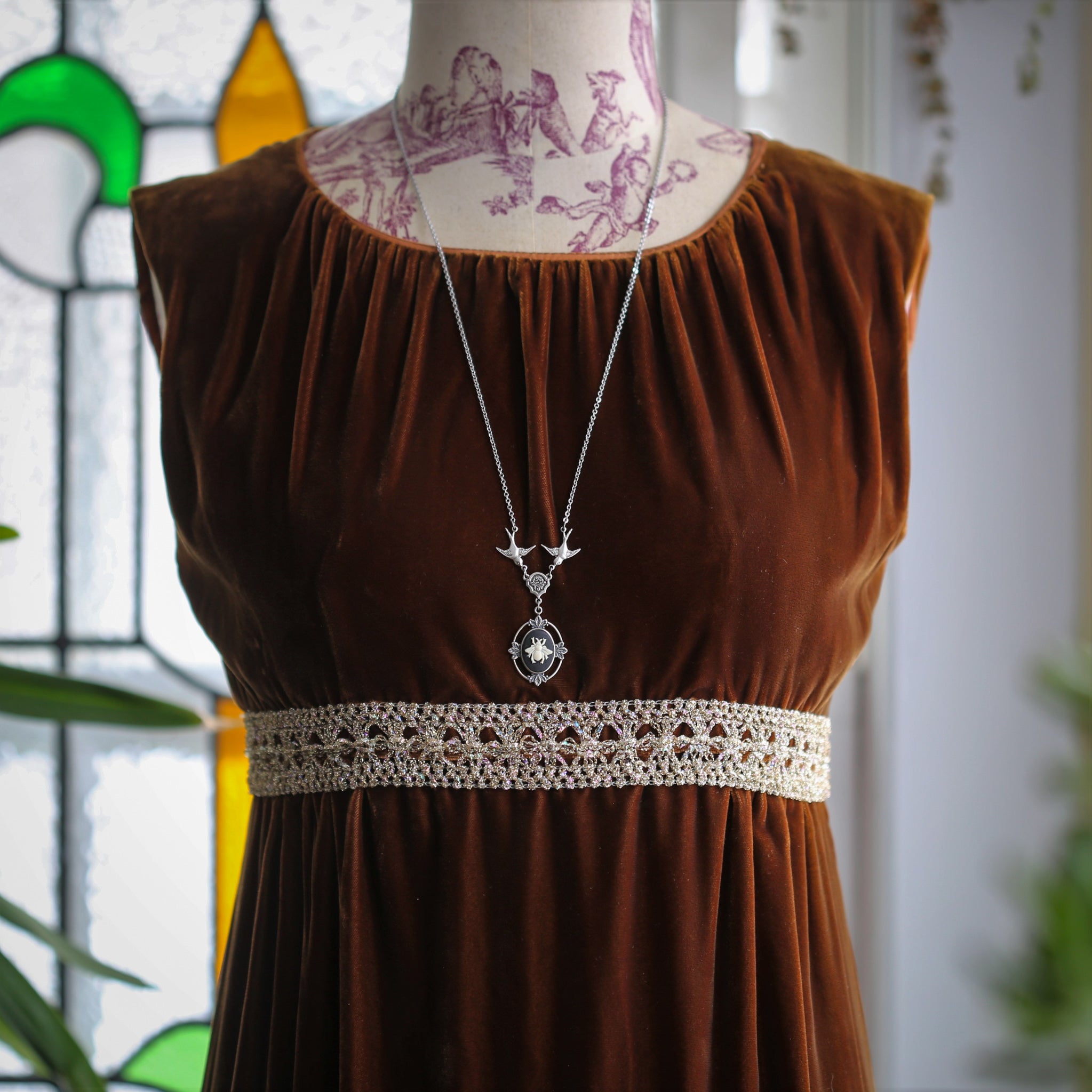 Cameo Necklaces with Birds