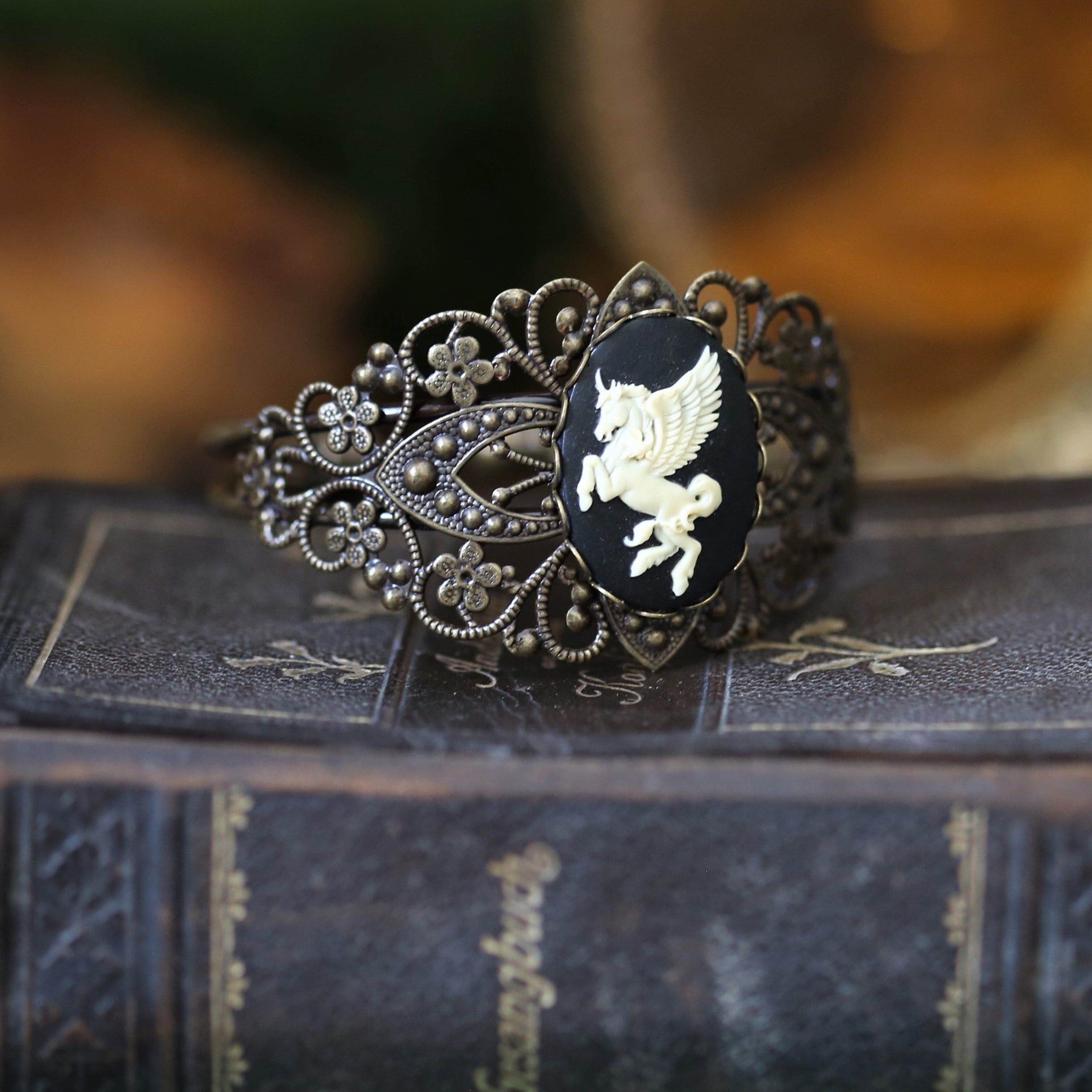 Pegasus Cameo Bracelet Cuff