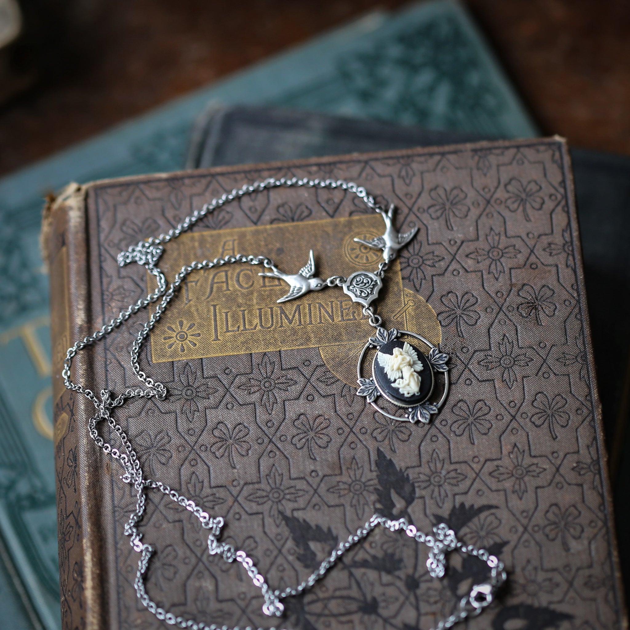Cameo Necklaces with Birds