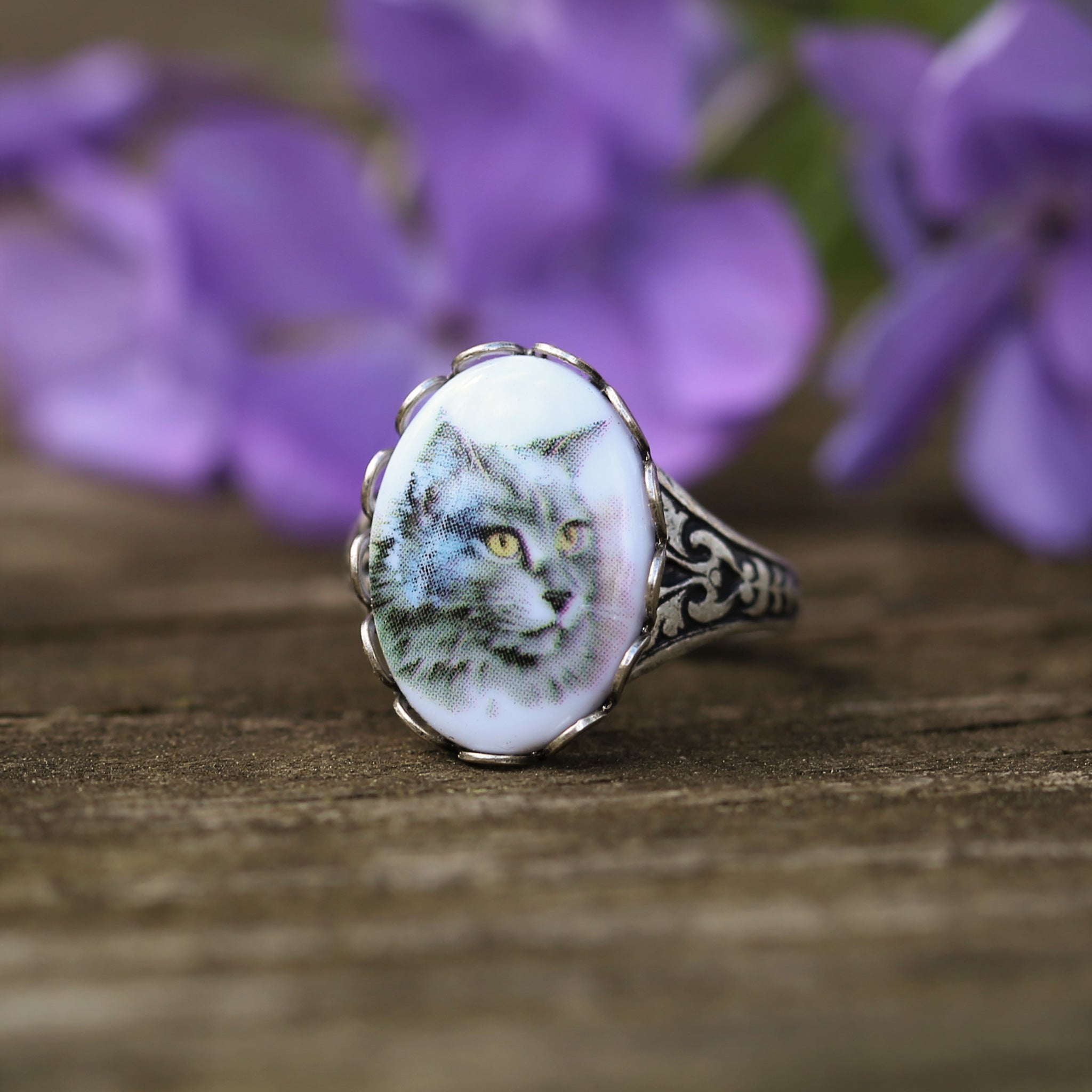 Vintage Cat Ring