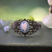 Lily of the Valley Cuff Bracelet in Vintage Style