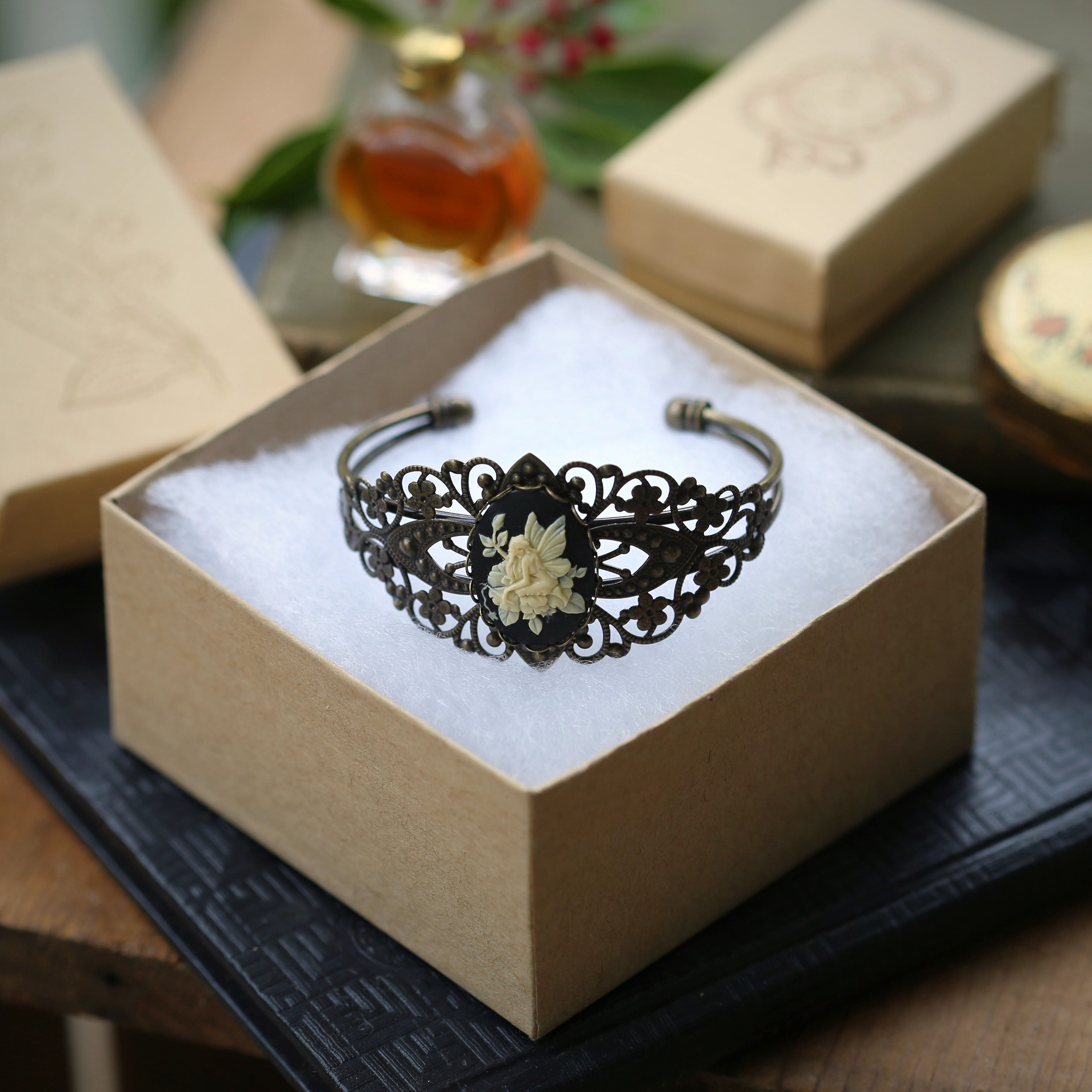 Fairy Cameo Cuff Bracelet