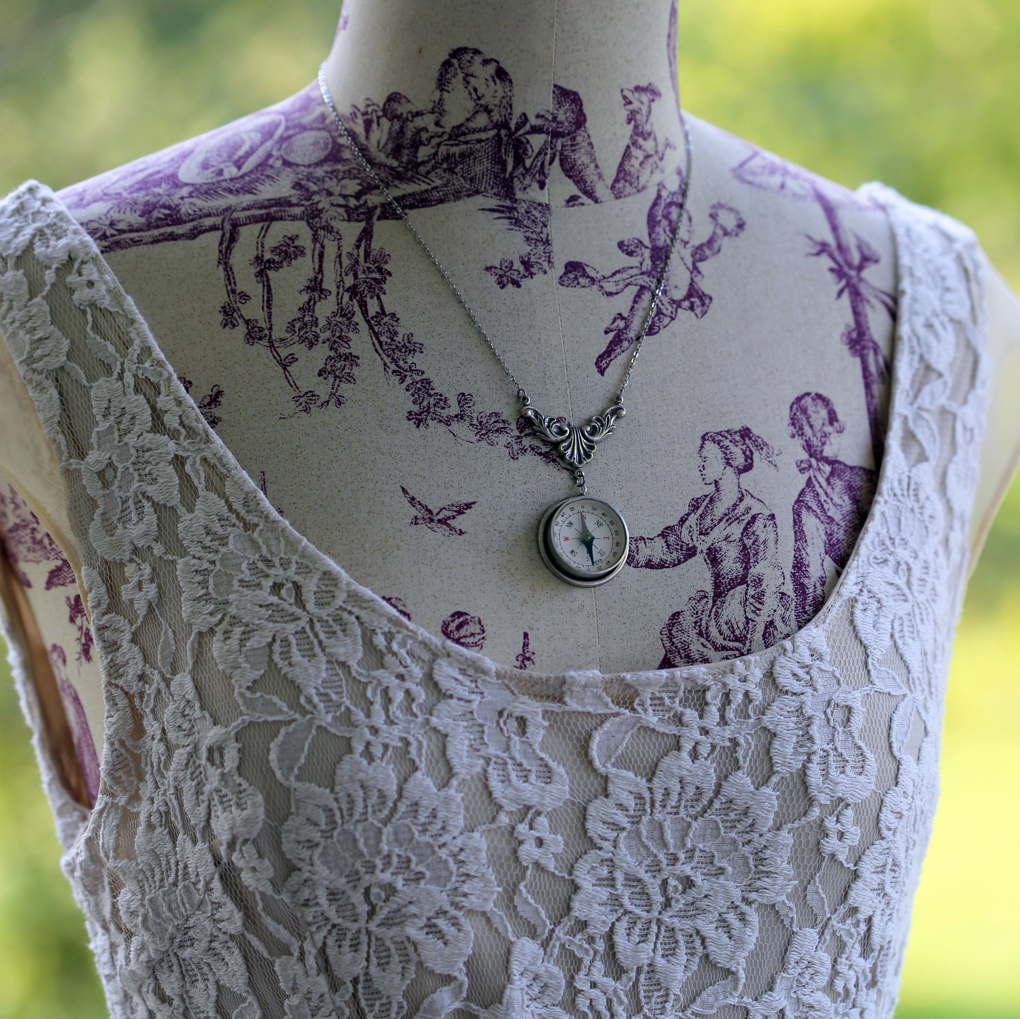 Bird Compass Necklace