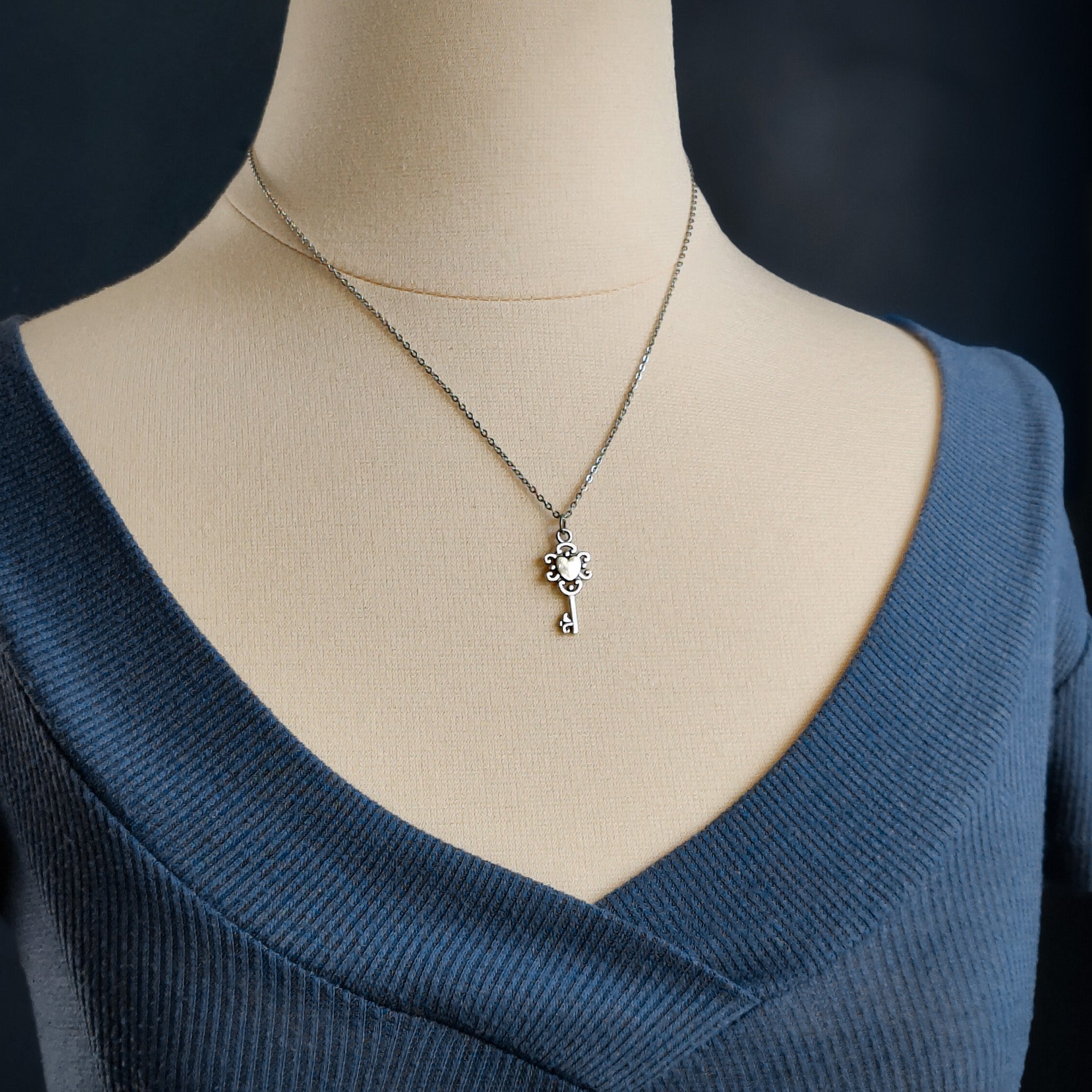 Key To My Heart Necklace or Earrings