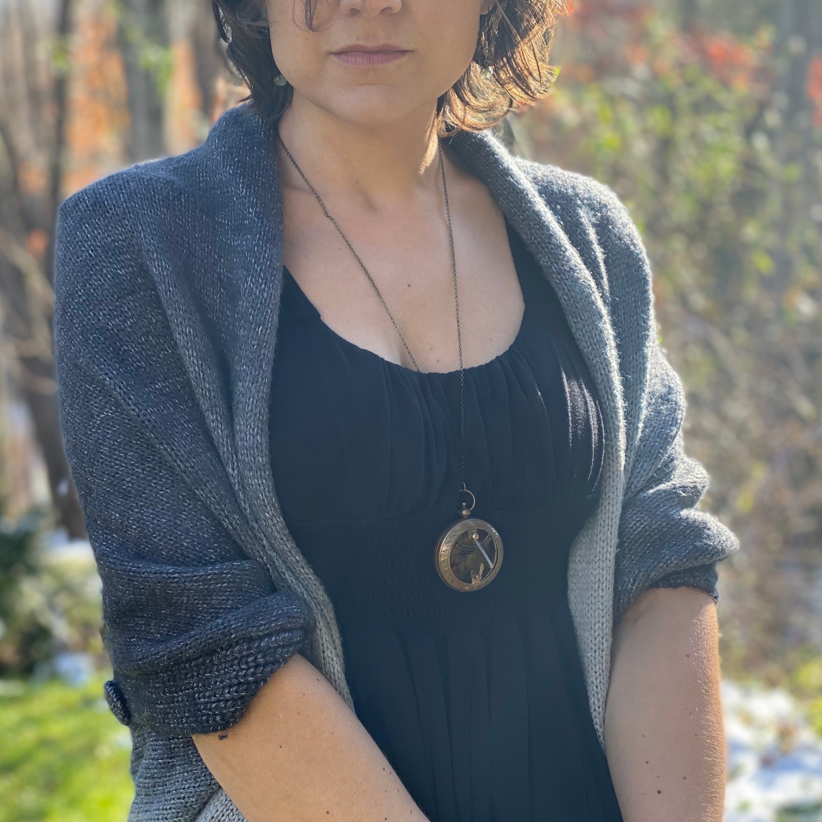 Combination Sundial and Compass