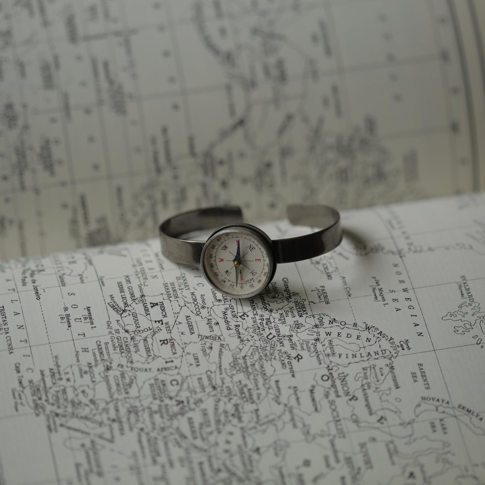 Compass Cuff Bracelet Unisex