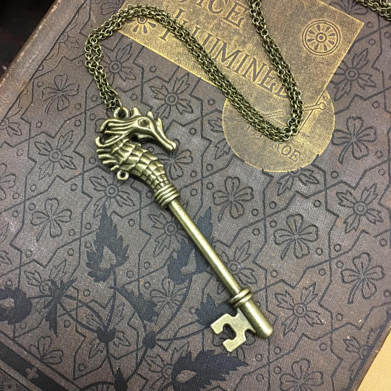 Key Sea Horse Necklace