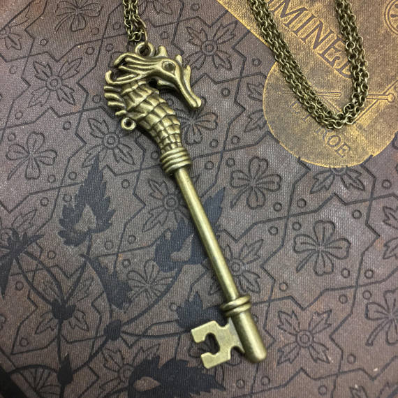 Key Sea Horse Necklace