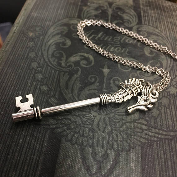 Key Sea Horse Necklace