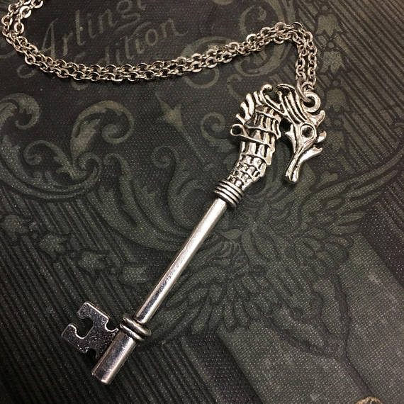 Key Sea Horse Necklace